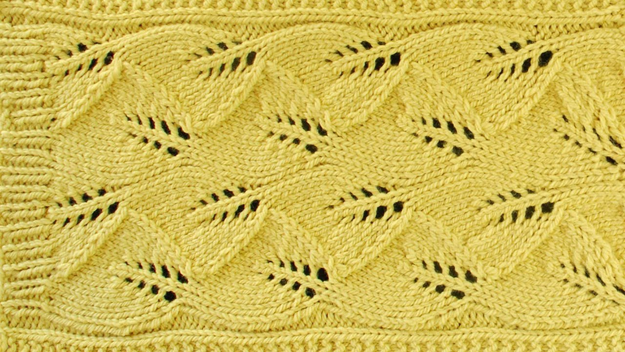 Knitting Leaf Pattern Lace Leaf Scarf Lace Knitting Repeat Explained Stitch Stitch Part 1