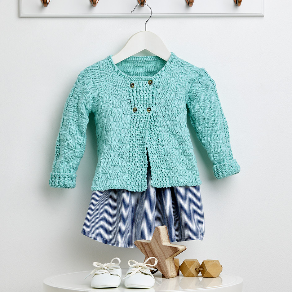 Knitting Pattern Baby Sweater Basket Weave Ba Cardigan Free Knitting Pattern
