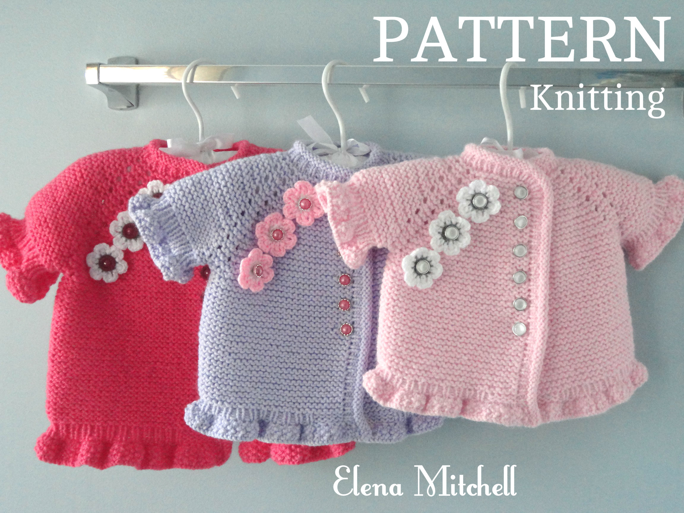 Knitting Pattern Baby Sweater Knitting Pattern Ba Jacket Knitted Ba Sweater Ba Girl Cardigan Knitted Ba Outfit Knit Ba Jacket Newborn Girl Pattern In English