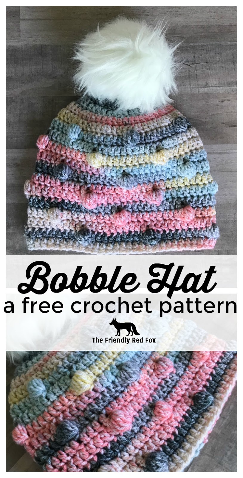 Knitting Pattern Bobble Hat Free Crochet Hat Pattern The Bobble Hat Thefriendlyredfox