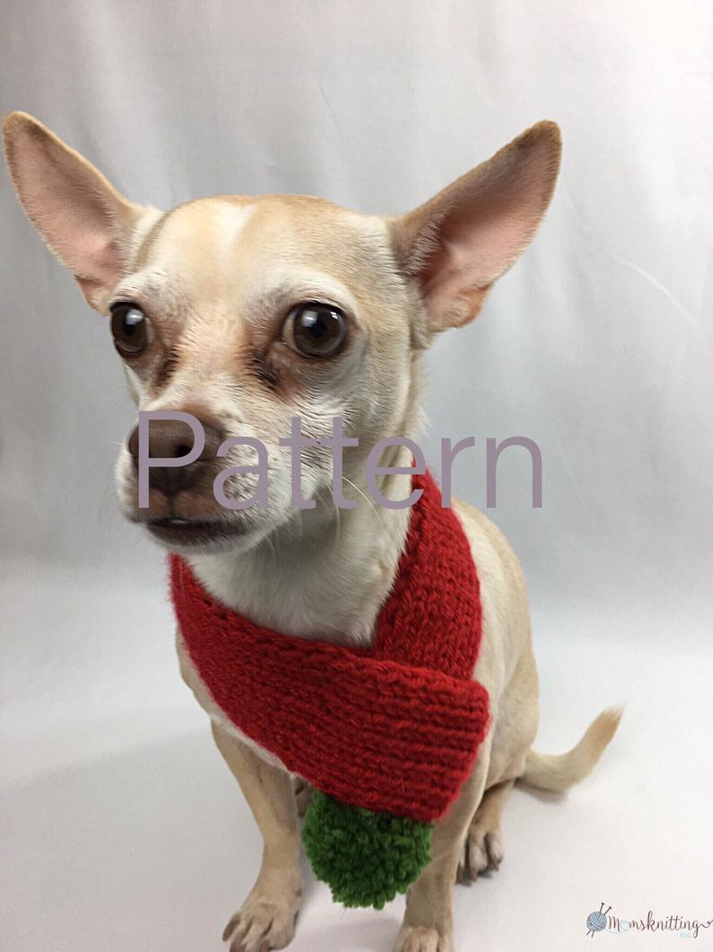 Knitting Pattern Dog Dog Neck Warmer Knit Pattern Dog Clothes Cat Clothes Instant Download Pdf
