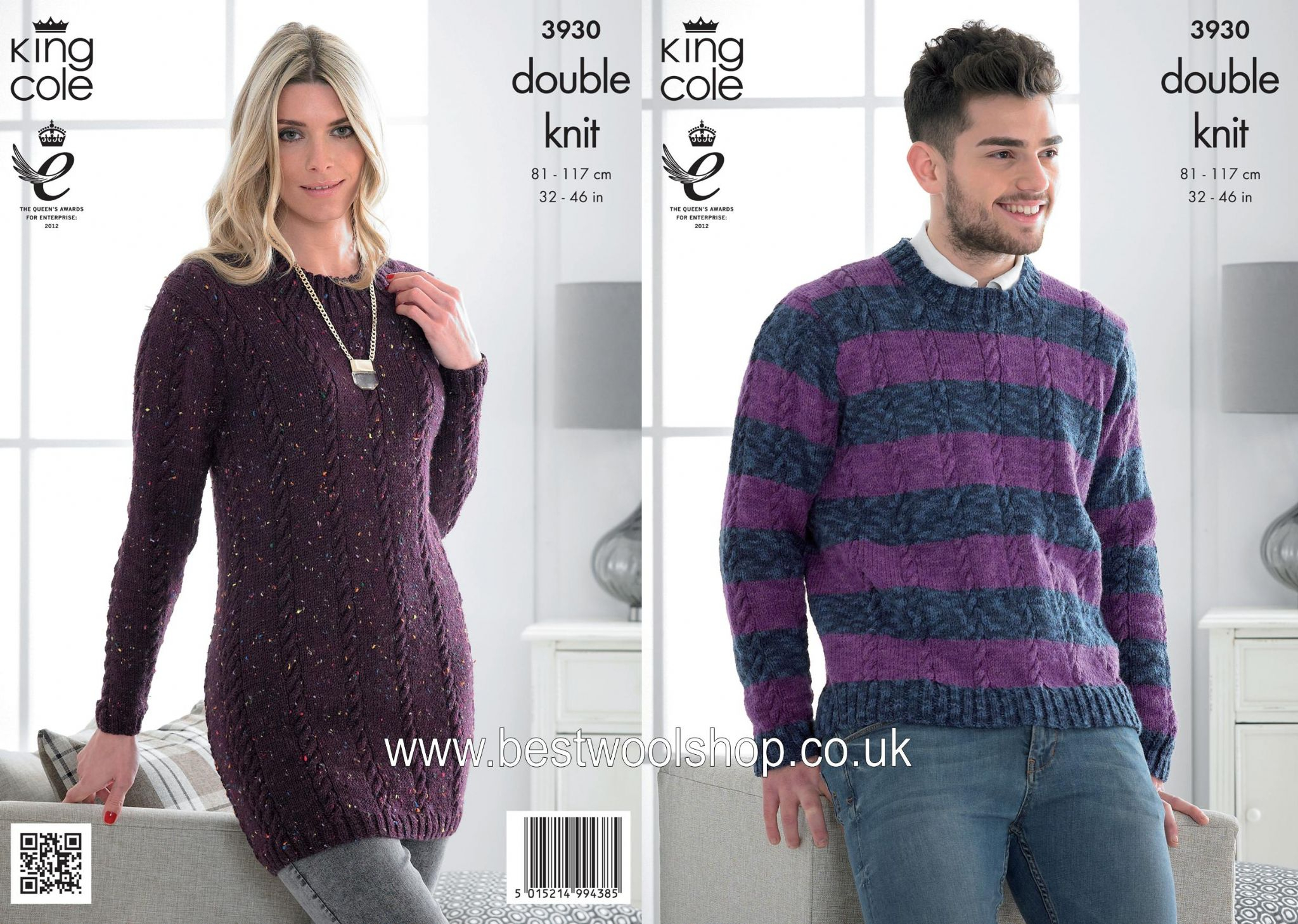 Knitting Pattern Dress 3930 King Cole Moods Dk Mens Sweater Ladies Sweater Dress Tunic Knitting Pattern To Fit Chest 32 To 46