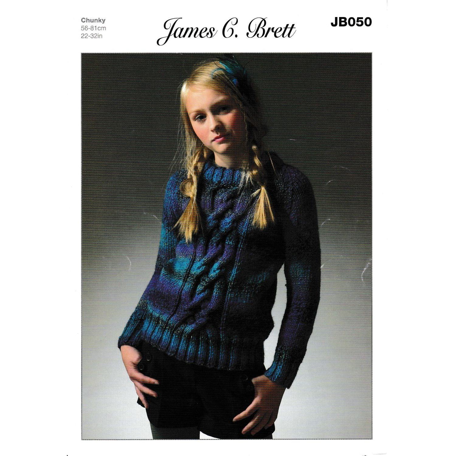 Knitting Pattern Dress James C Brett Chunky Knitting Pattern Jb050 Girls Sweater