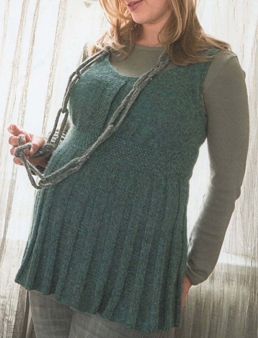 Knitting Pattern Dress Knitted Tunic For Pregnant Women