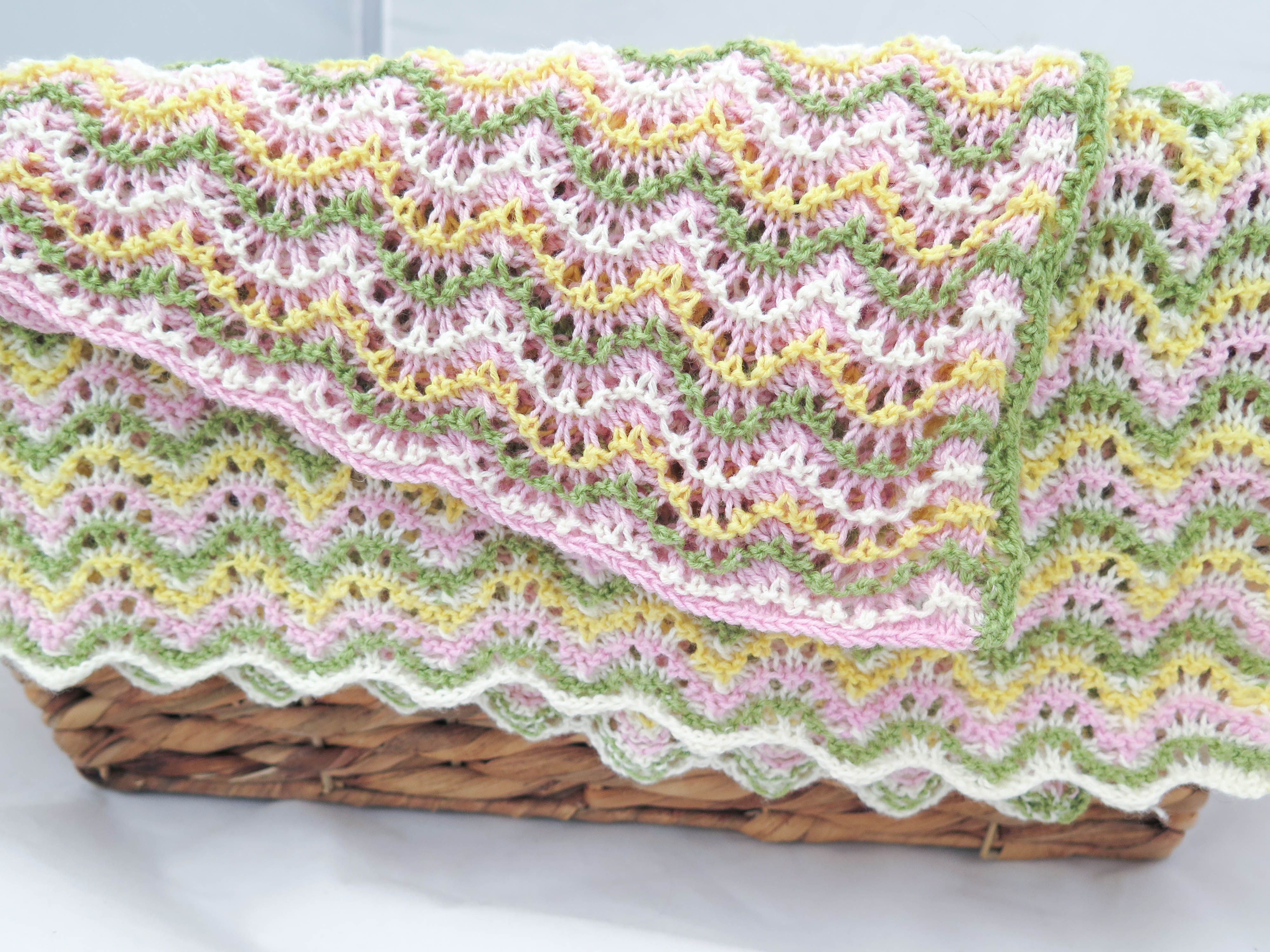 Knitting Pattern For Baby Blankets Lantana Ba Blanket Knitting Pattern