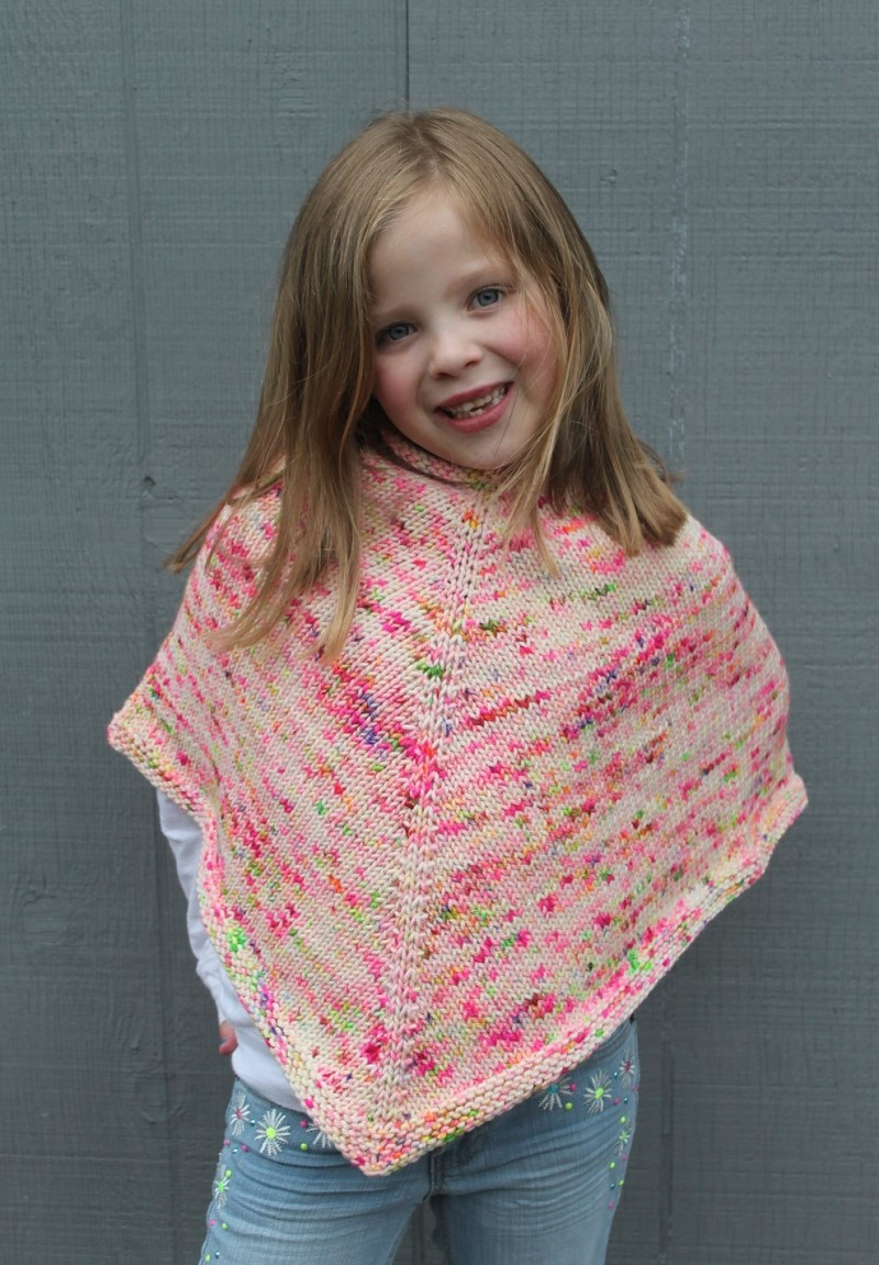 Knitting Pattern For Childs Poncho Knitted Ponchos For Kids Pattern Center