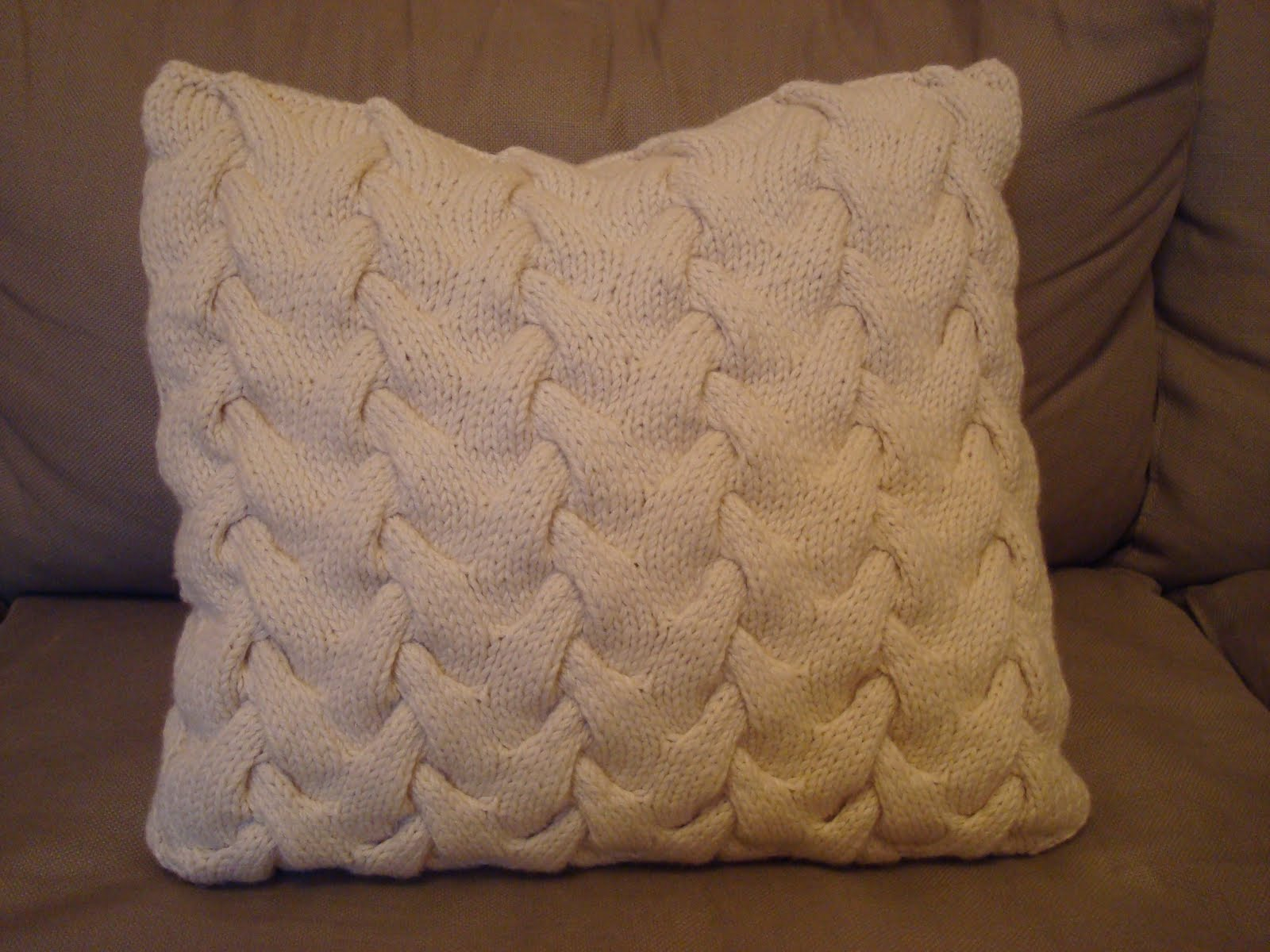 Knitting Pattern For Cushion Cover With Cables Cable Knitted Cushion Cover Guthrie Ghani