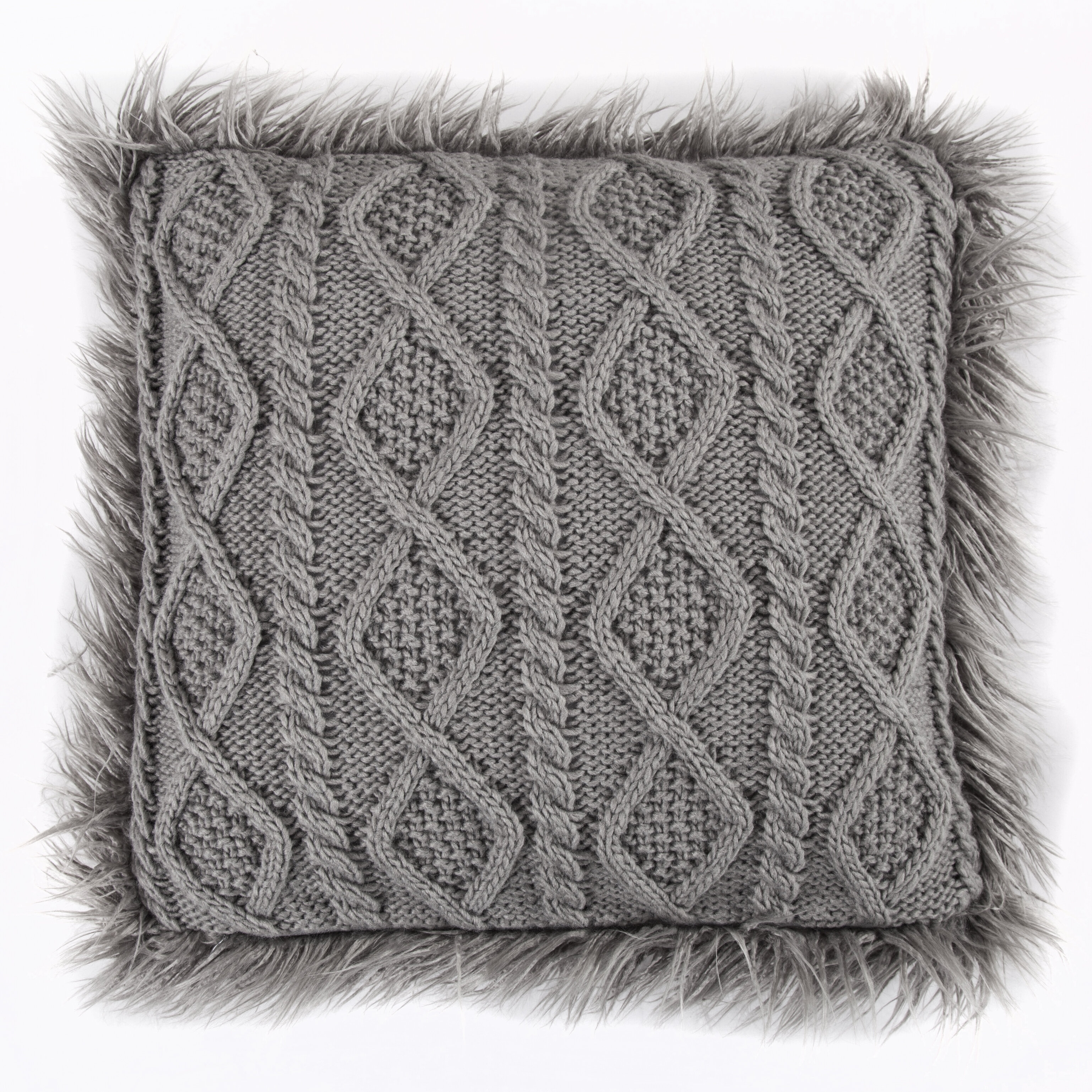Knitting Pattern For Cushion Cover With Cables Nordic Cable Knit Throw Pillow