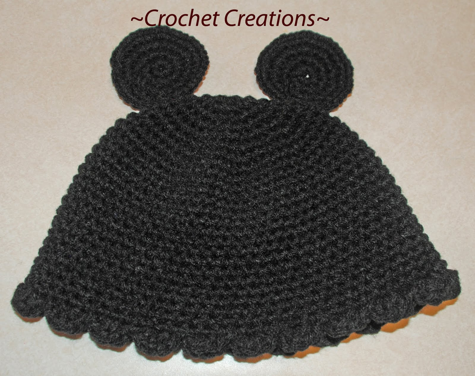 Knitting Pattern For Mickey Mouse Hat Amys Crochet Creative Creations Crochet Mouse Ears Hat