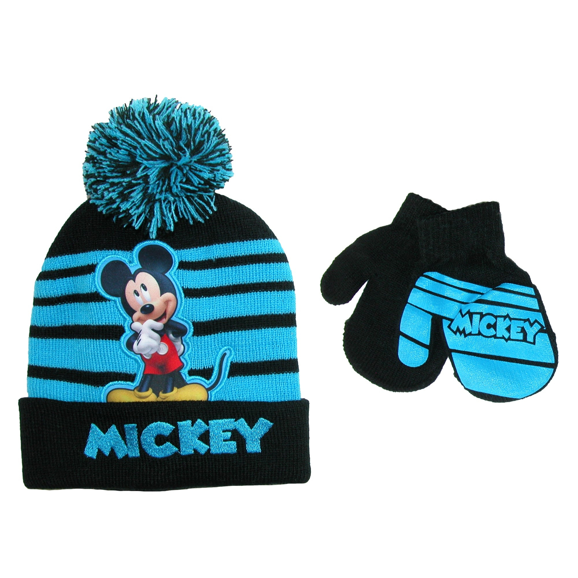 Knitting Pattern For Mickey Mouse Hat Disney Infant Toddlers Mickey Mouse Hat And Mitten Winter Set