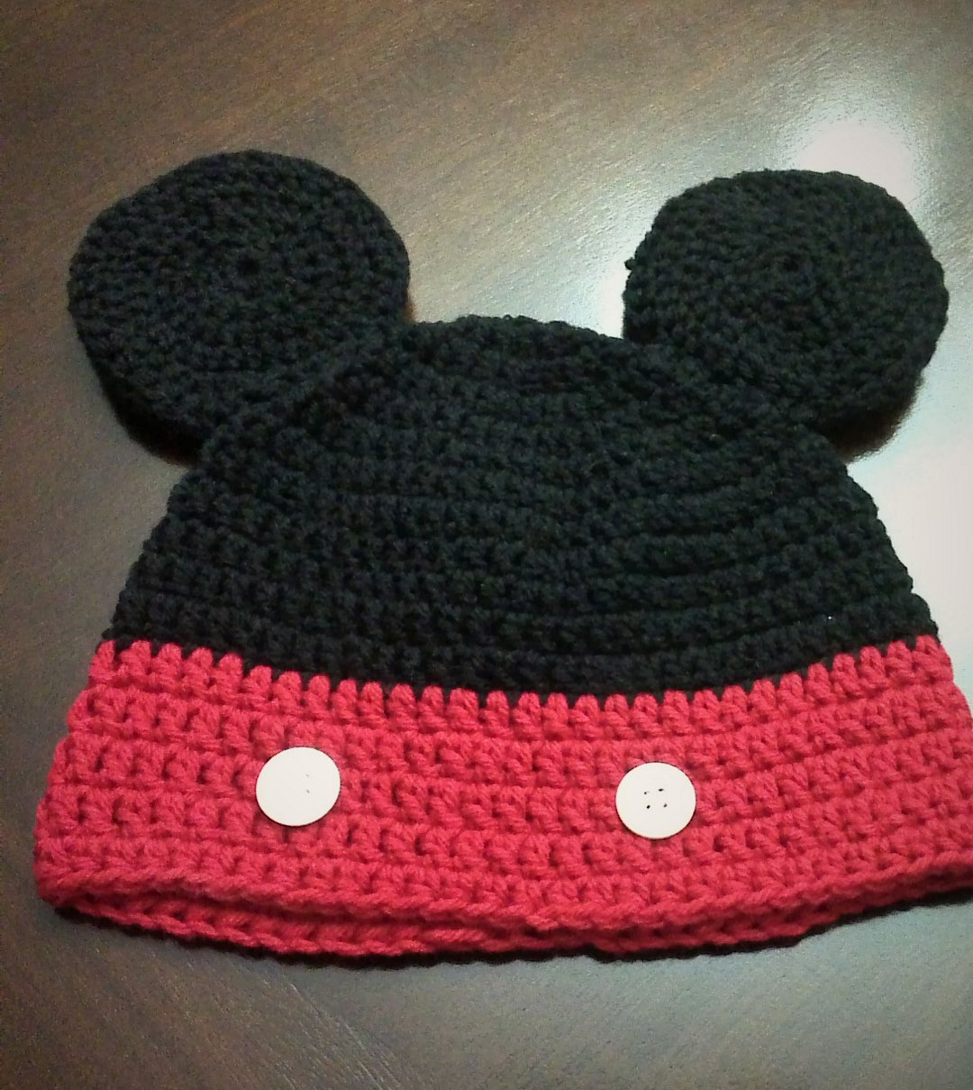 Knitting Pattern For Mickey Mouse Hat Mickey Mouse Crochet Hat