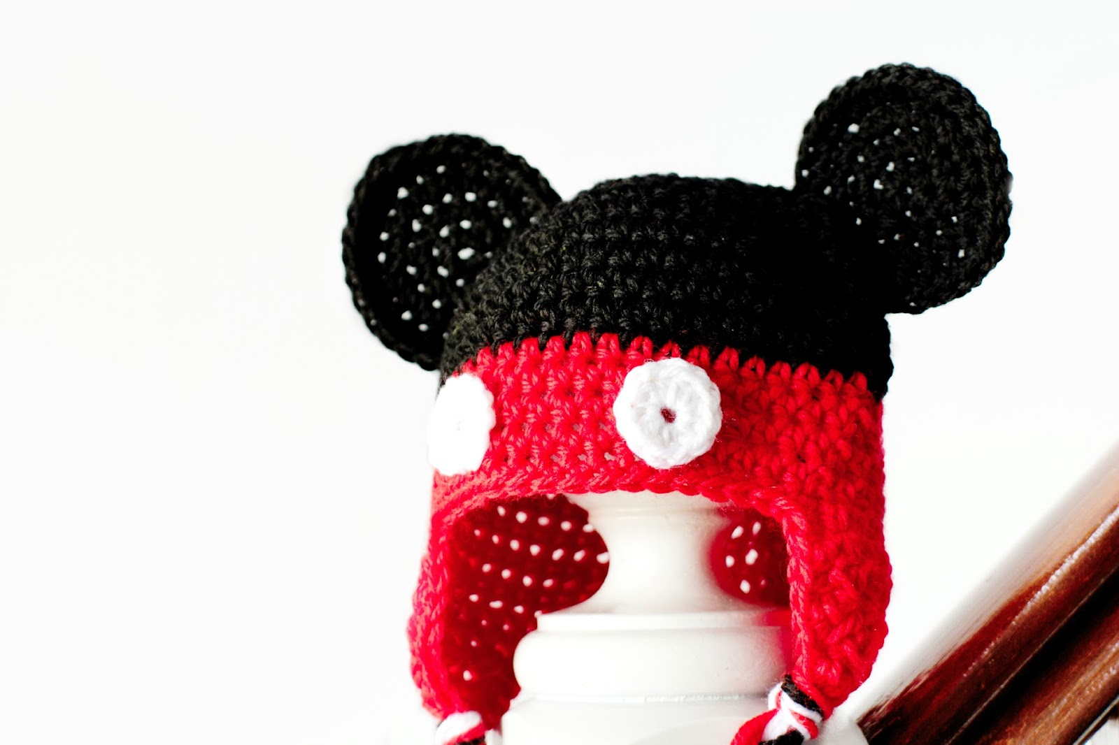 Knitting Pattern For Mickey Mouse Hat Mickey Mouse Inspired Ba Hat Interweave