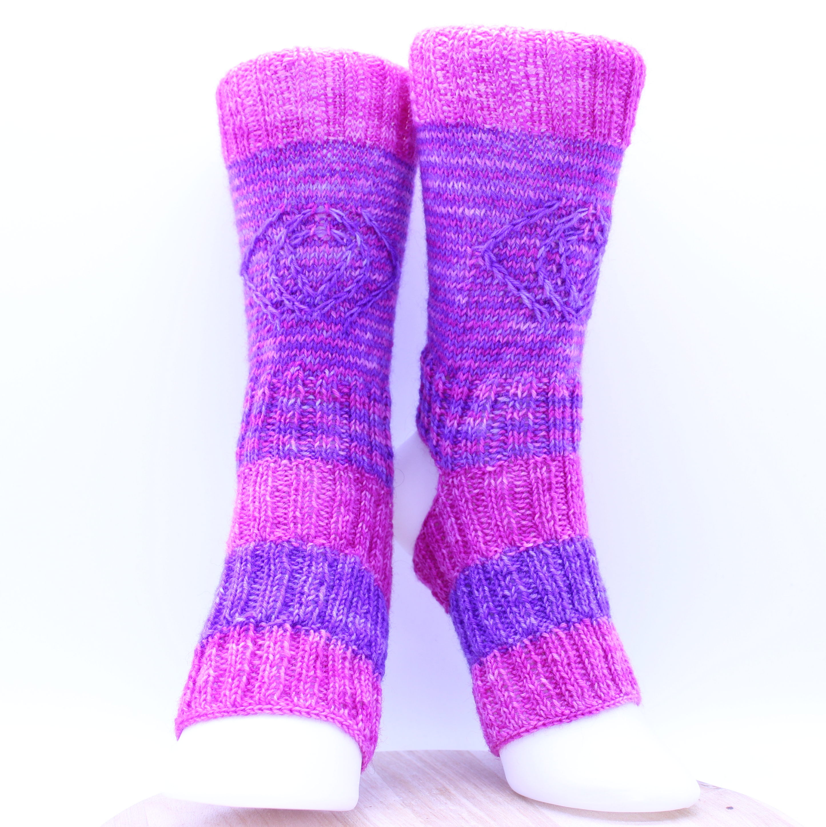 Knitting Pattern For Yoga Socks Ajna Yoga Chakra Socks