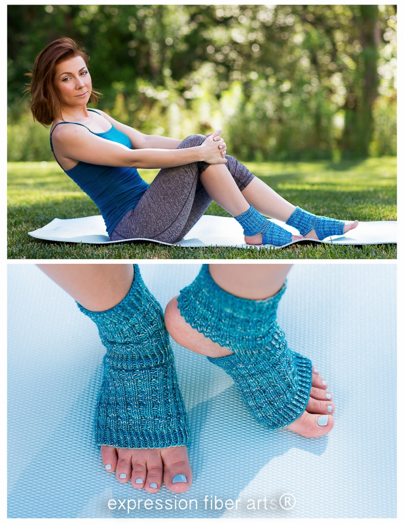 Knitting Pattern For Yoga Socks Asana Knitted Yoga Sock Pattern Expression Fiber Arts A Positive