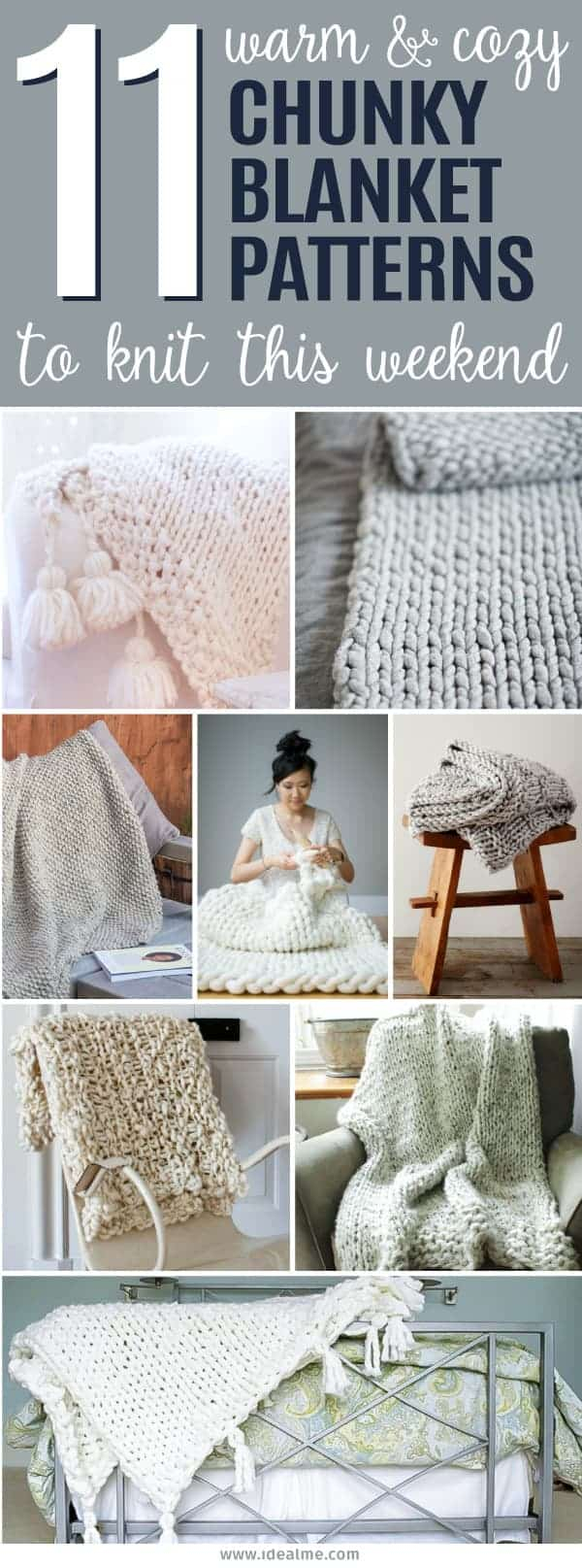 Knitting Patterns Afghans 11 Cozy Chunky Blankets Youll Want To Knit This Weekend Ideal Me