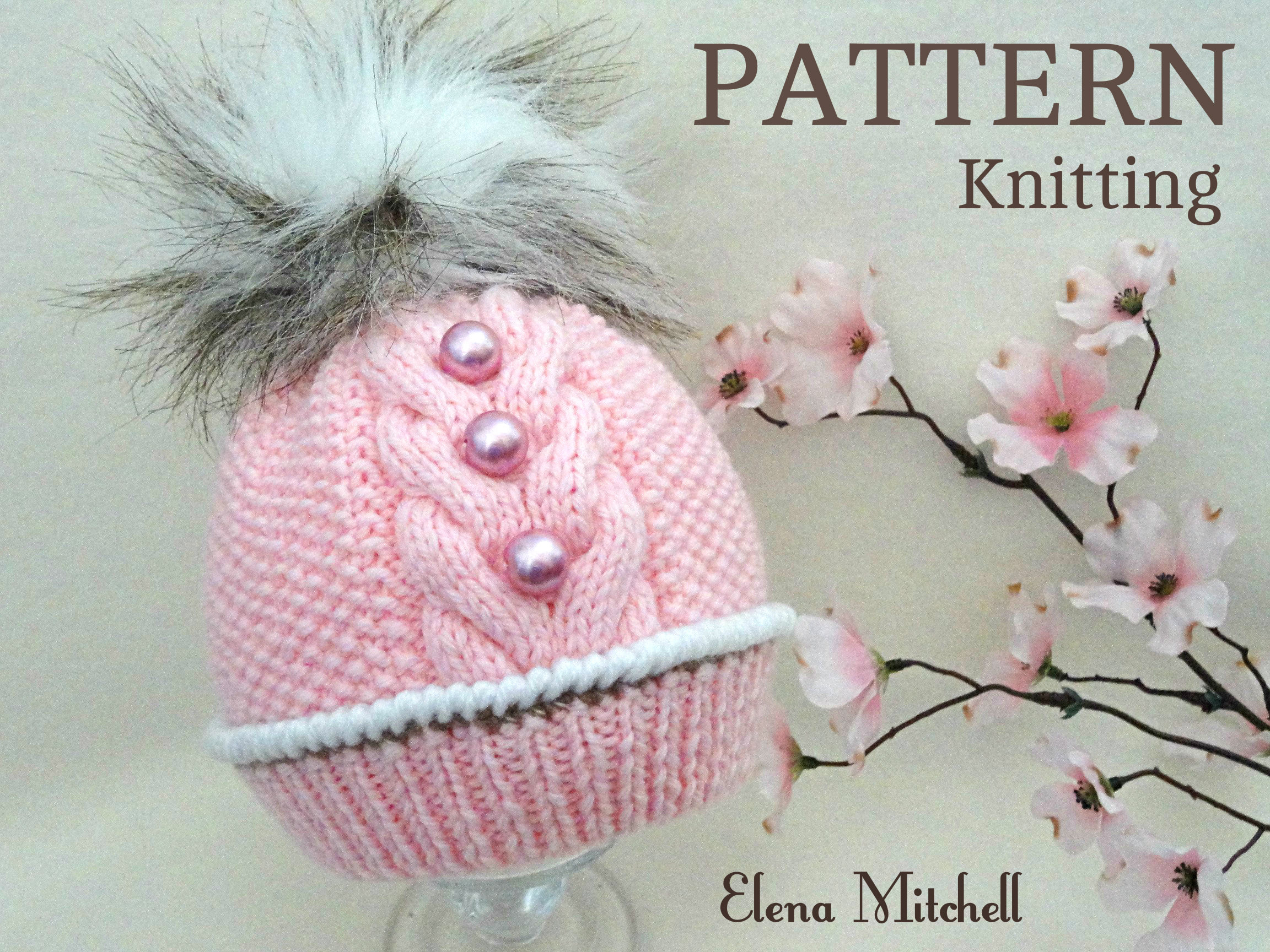 Knitting Patterns Baby Hat Knitting Pattern Ba Hat Patterns Ba Beanie Ba Boy Ba Girl Hat Knitted Ba Hat Knitted Ba Beanie Pompom Hat Infant Hat Pattern Pdf