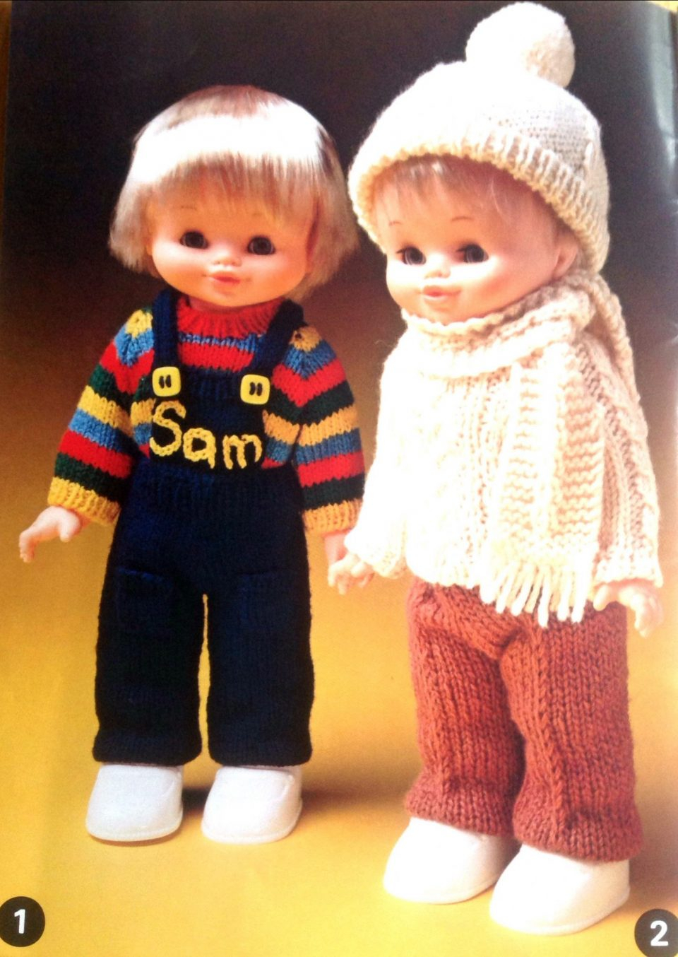 Knitting Patterns For Baby Dolls Clothes Digital Vintage Knitting Pattern Dolls Clothes Sets Patterns Free