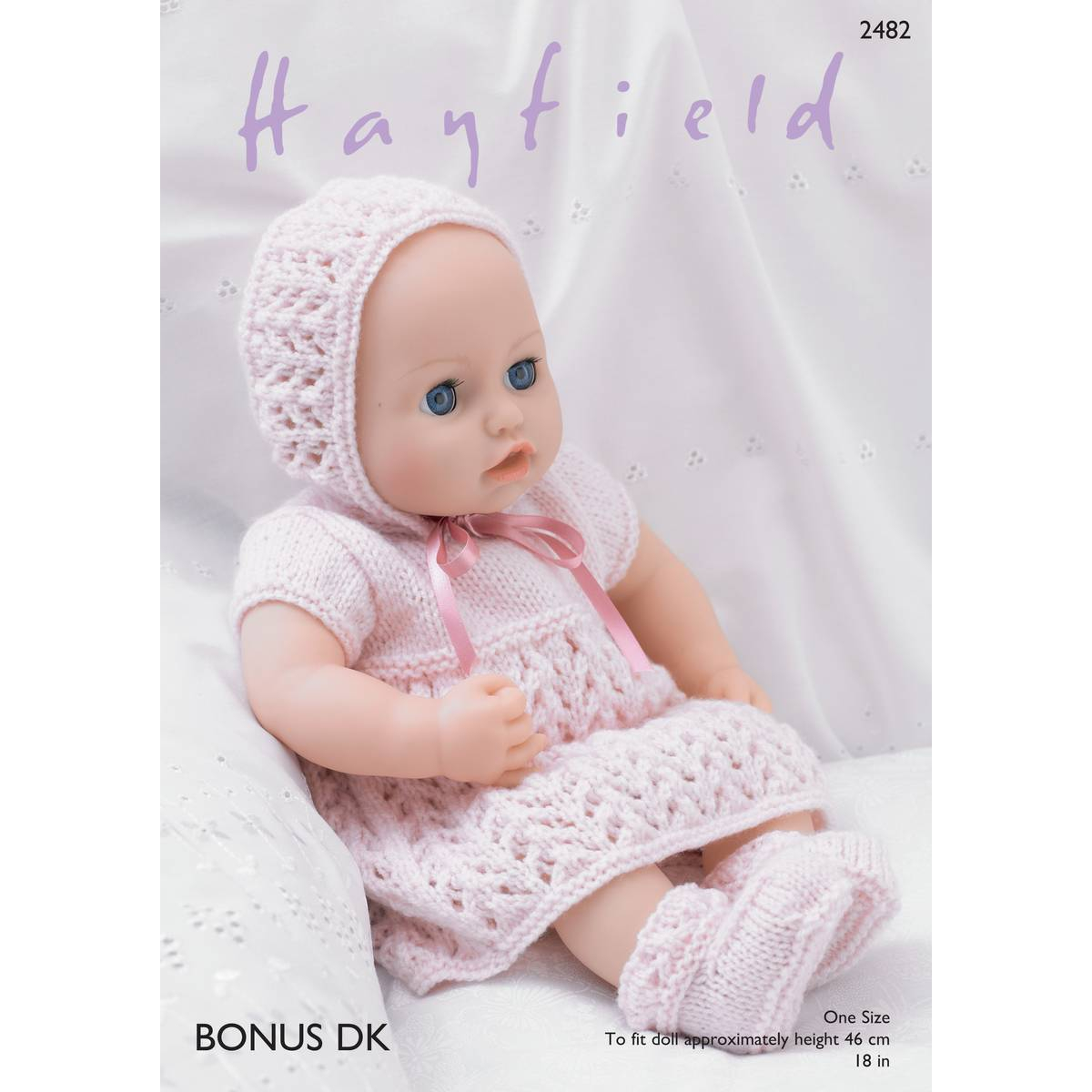 Knitting Patterns For Baby Dolls Clothes Hayfield Bonus Dk Doll Clothes Pattern 2482