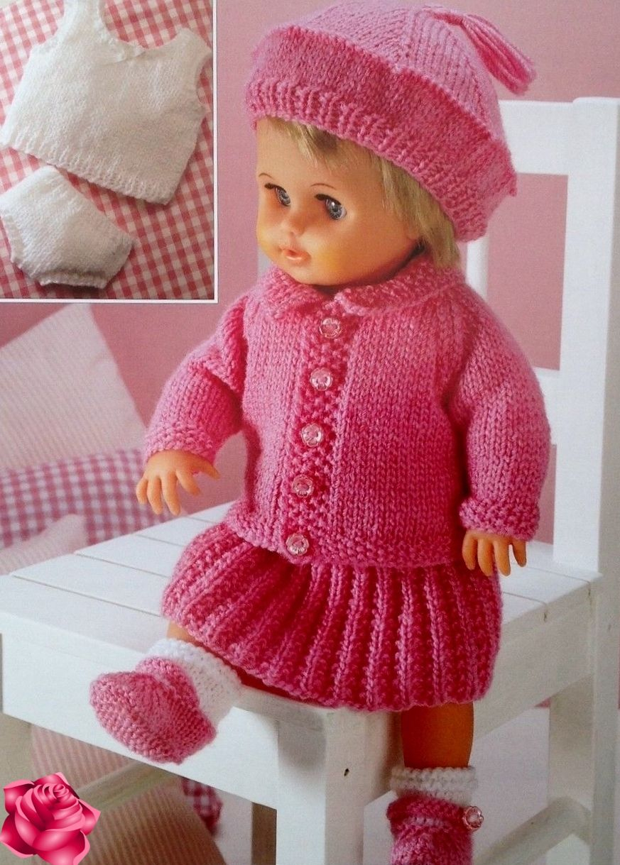 Knitting Patterns For Baby Dolls Clothes Pdf Digital Knitting Pattern Premature Ba Clothes Or Dolls Clothes