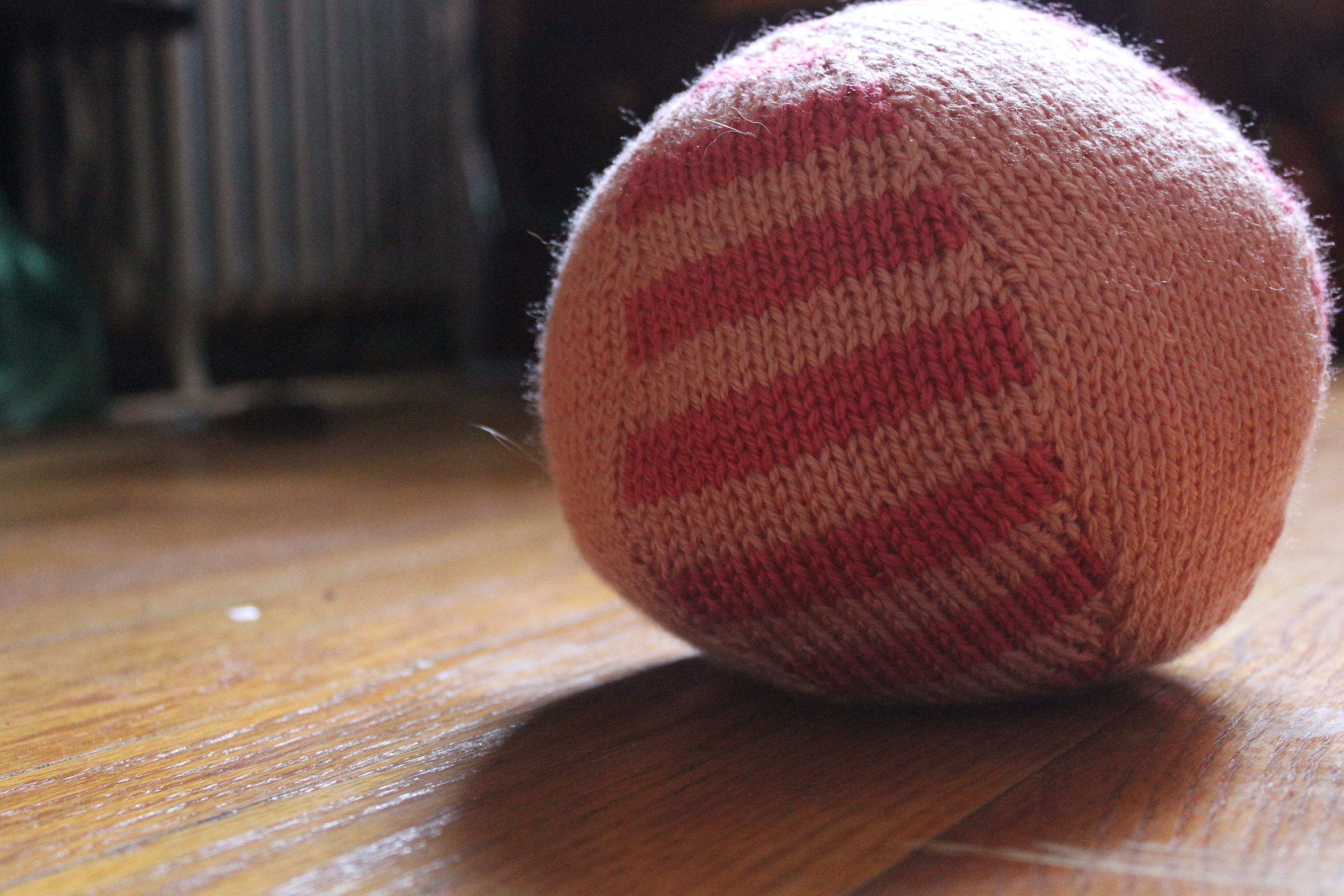 Knitting Patterns For Baby Toys Stripy Ball Knitting Pattern Ba Toy Knitted Toys The Sweatshop