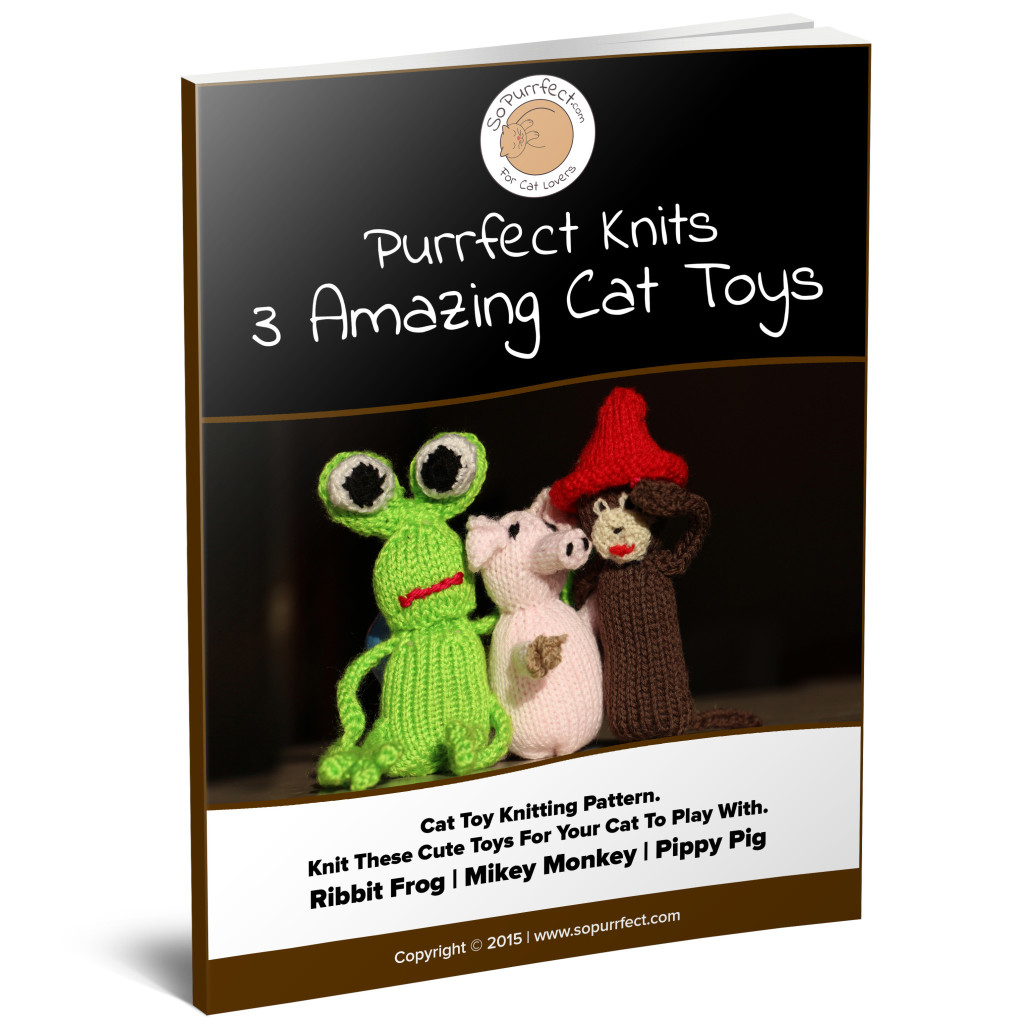 Knitting Patterns For Cat Toys Knitting Pattern Pack Get 3 Cat Toy Patterns Pippy The Pig Mikey The Monkey And Ribbit The Frog Sopurrfect