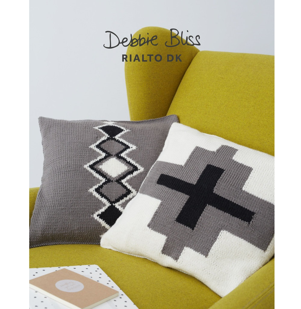 Knitting Patterns For Cushions Debbie Bliss Pattern Aztec Cushions