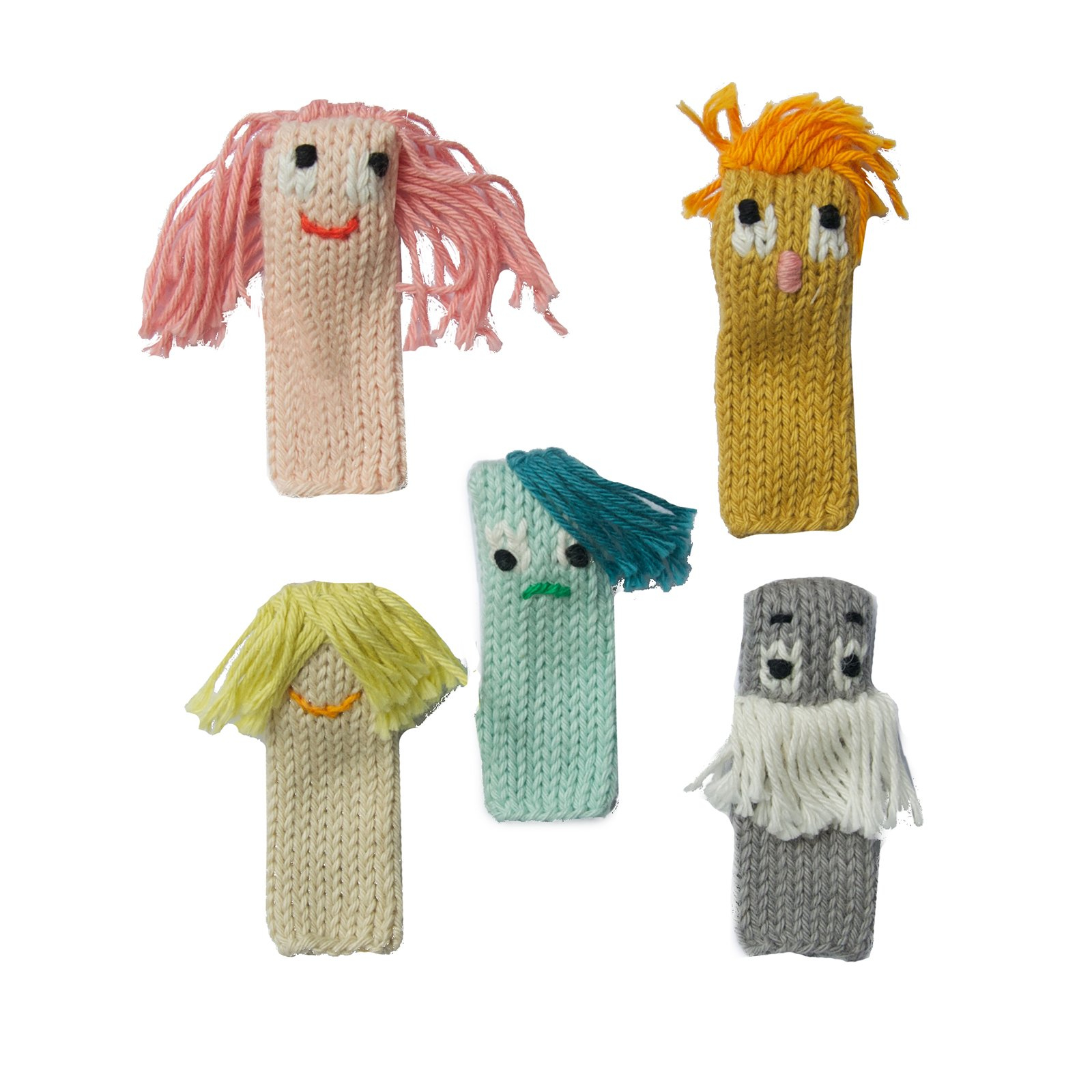 Knitting Patterns For Finger Puppets Blabla Knitted Finger Puppets Expressionists Set
