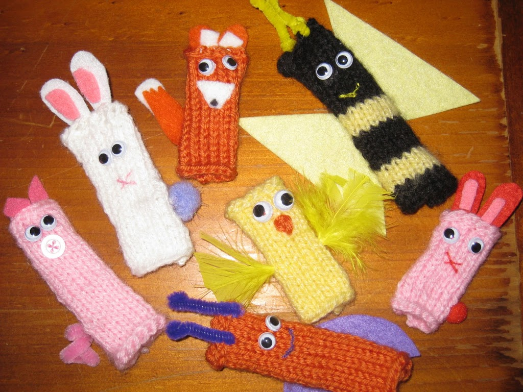 Knitting Patterns For Finger Puppets Finger Puppet Fun Happy Whimsical Hearts