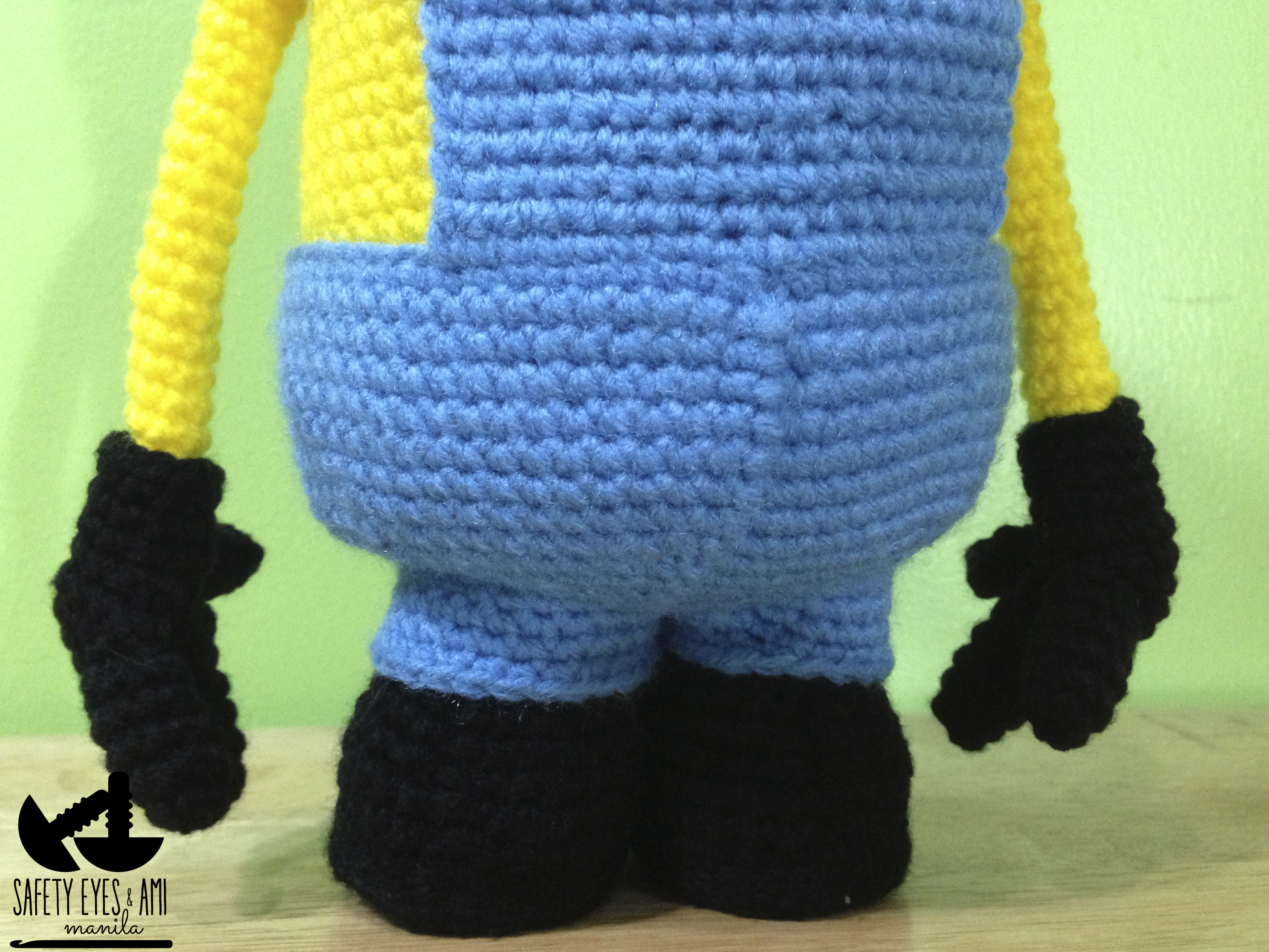 Knitting Patterns For Minions My 2 Eyed Minion Step Step Tutorial Safety Eyes And Ami Manila