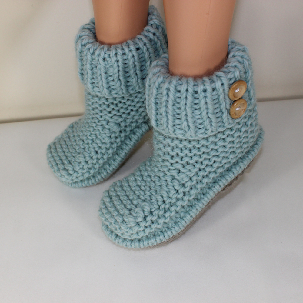 Knitting Patterns For Slipper Boots 2 Button Super Chunky Slipper Boots