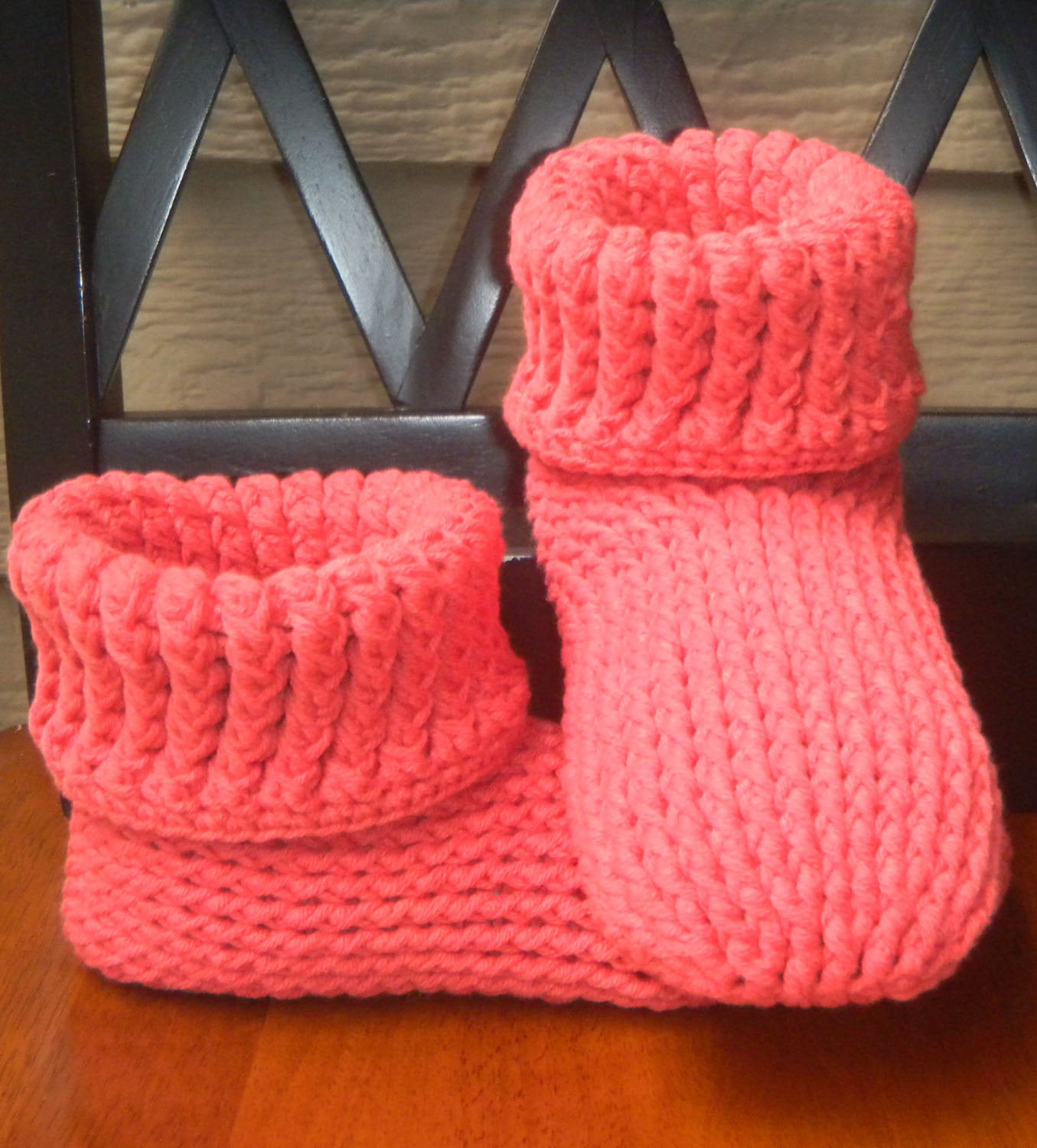 Knitting Patterns For Slipper Boots Crochet Pattern Knit Look Slipper Boots Adult Sizes 3 12 Instant Download Pdf