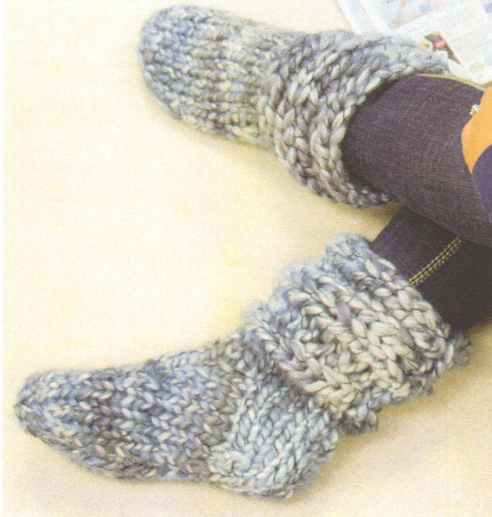 Knitting Patterns For Slipper Boots Slipper Boots Pattern