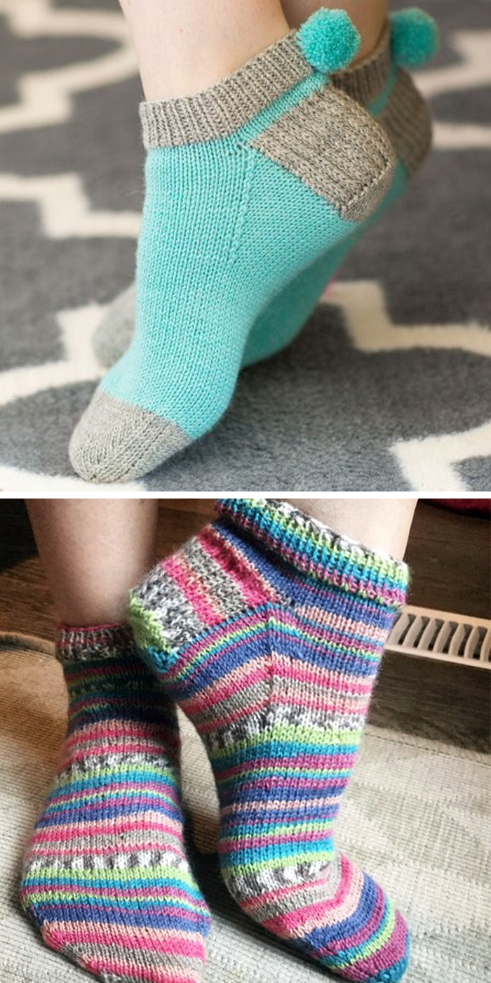 Knitting Patterns For Socks Easy Sock Knitting Patterns In The Loop Knitting