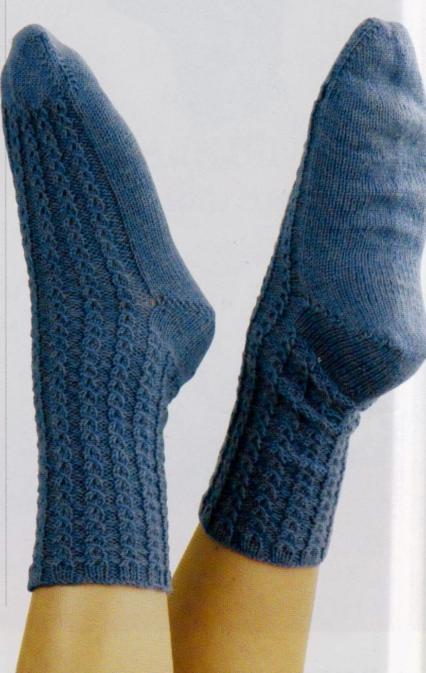 Knitting Patterns For Socks Pdf Digital Vintage Knitting Pattern Ladies Cable Socks Foot Length 6 75 4 Ply Yarn