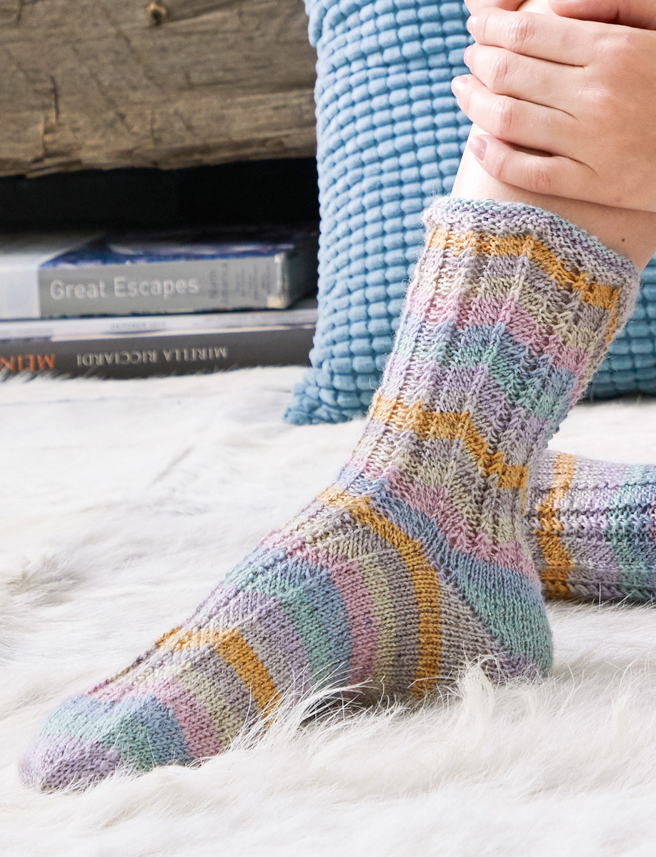 Knitting Patterns For Socks Socks Meilenweit 100g Glamy