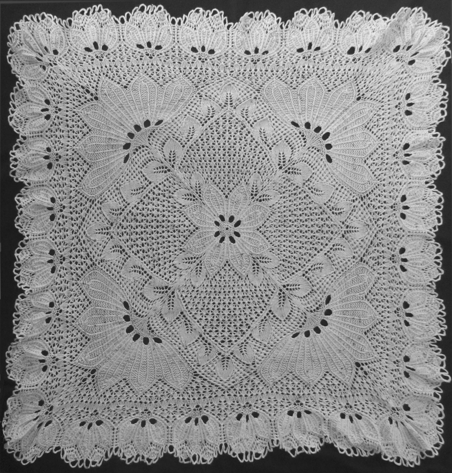 Knitting Patterns For Tablecloths Herbert Niebling Doilyheads Blog