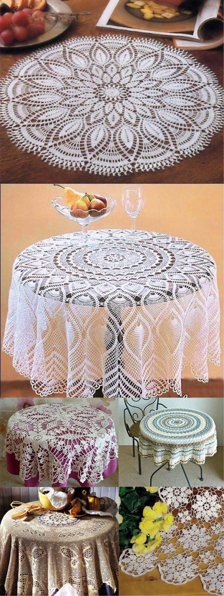 Knitting Patterns For Tablecloths Knitted Table Cloth With Your Own Hands