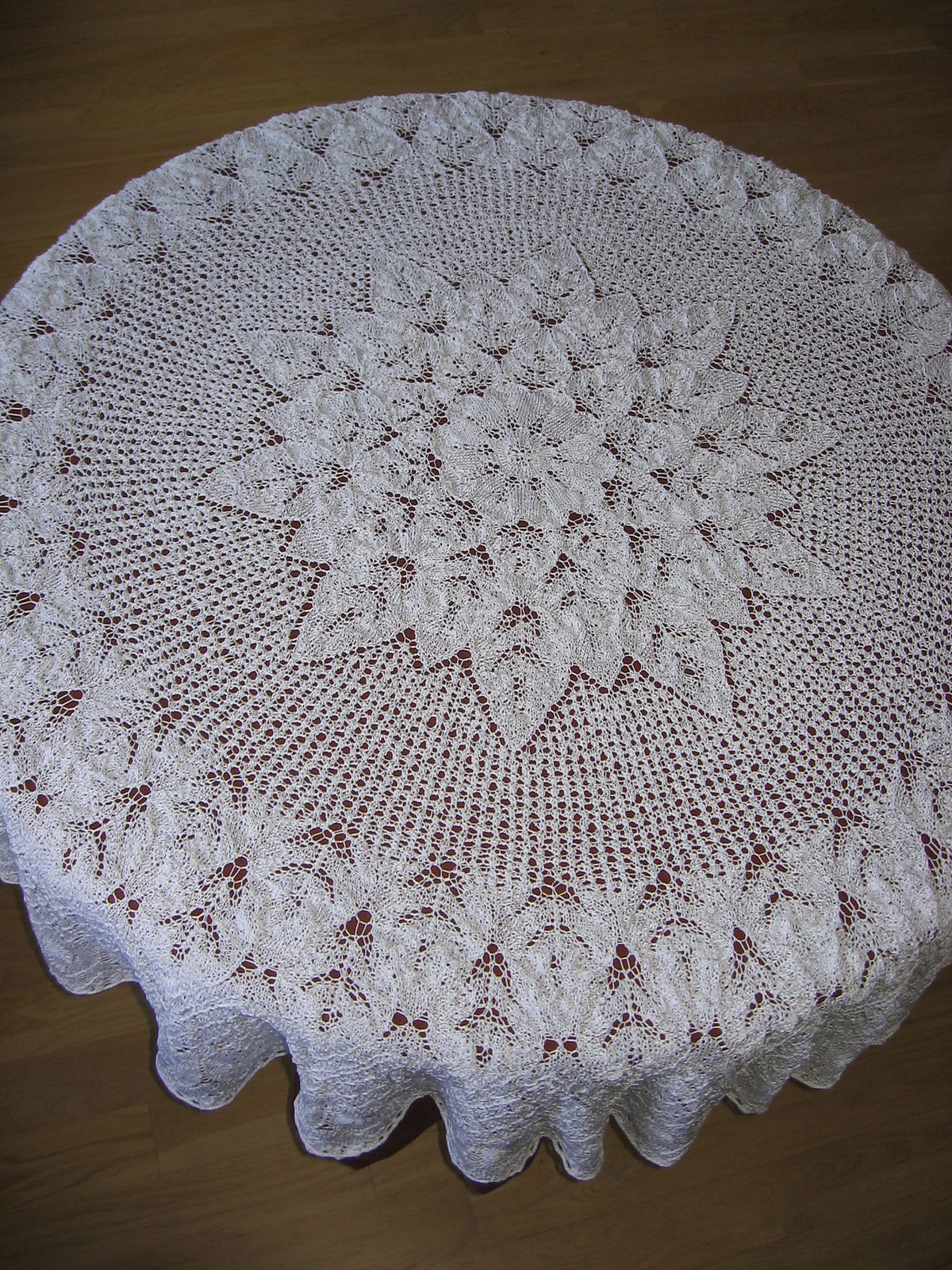 Knitting Patterns For Tablecloths Lace Knitting Wikipedia