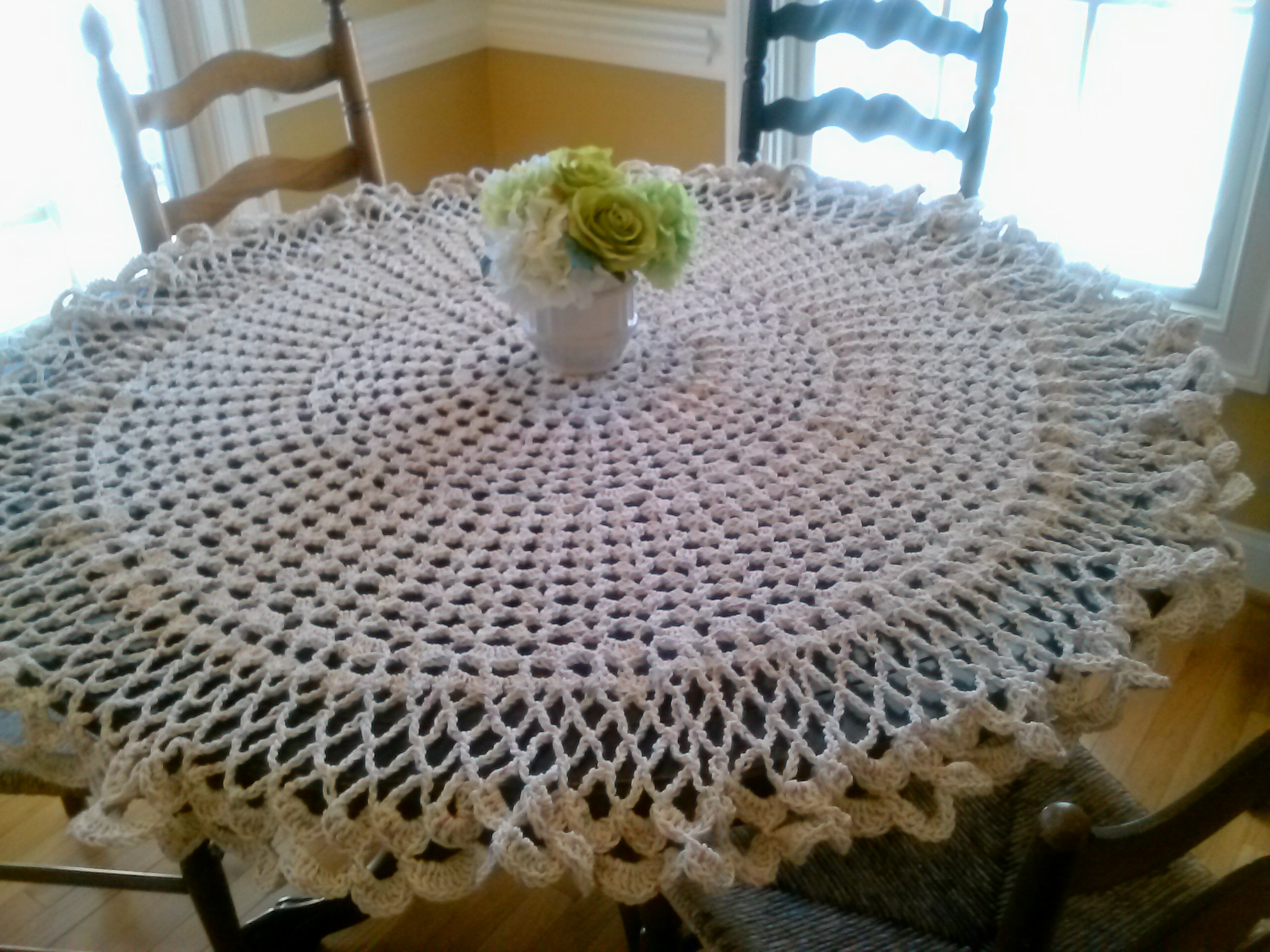 Knitting Patterns For Tablecloths Tablecloth Pattern A Place For Learning