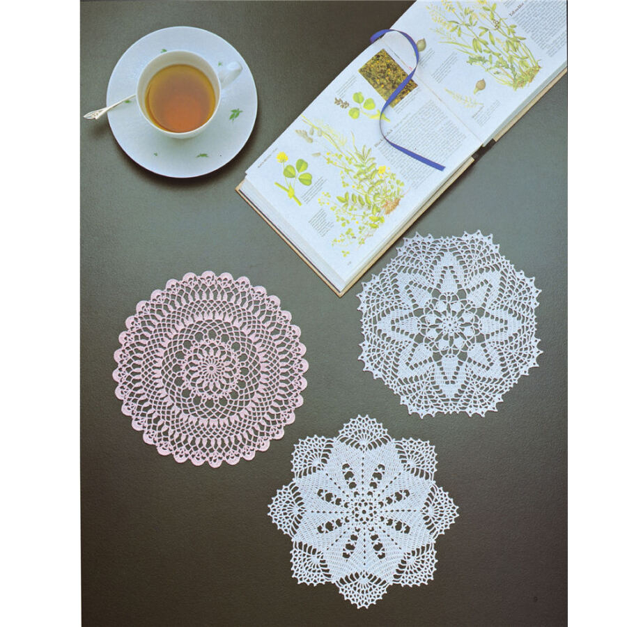 Knitting Patterns For Tablecloths Us 1628 7 Offluxury Lace Crochet Knitting Patterns Book For Tablecloth And Lace Cushion Golden Lace In Books From Office School Supplies On