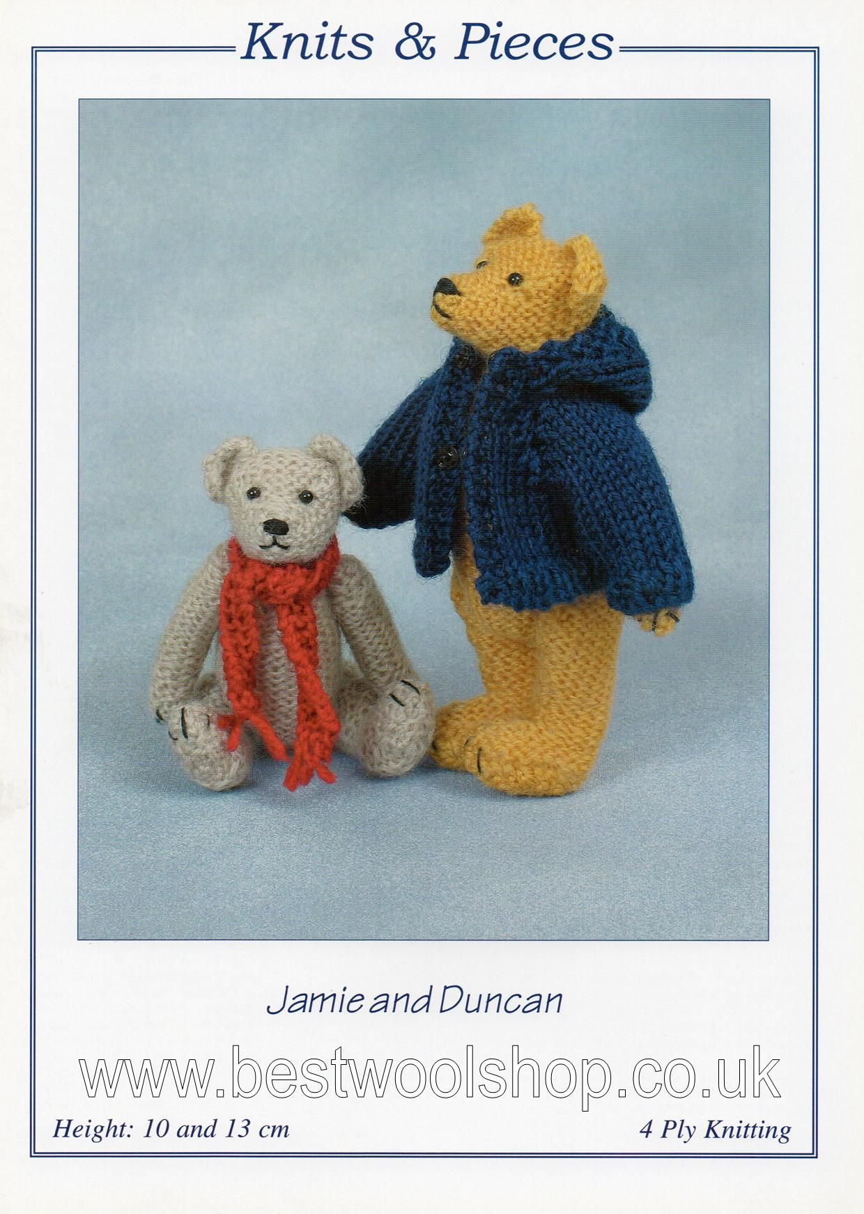 Knitting Patterns For Teddy Bear Clothes Kp 10 Knits Pieces Jamie Duncan Teddy Bear Clothes Knitting Pattern Sandra Polley