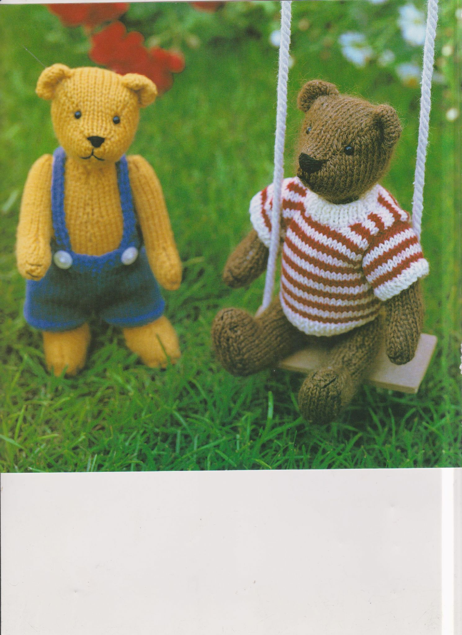 Knitting Patterns For Teddy Bear Clothes Original Vintage Knitting Pattern 2 Variations Of A Boy Teddy Bear 9 10 With Clothes