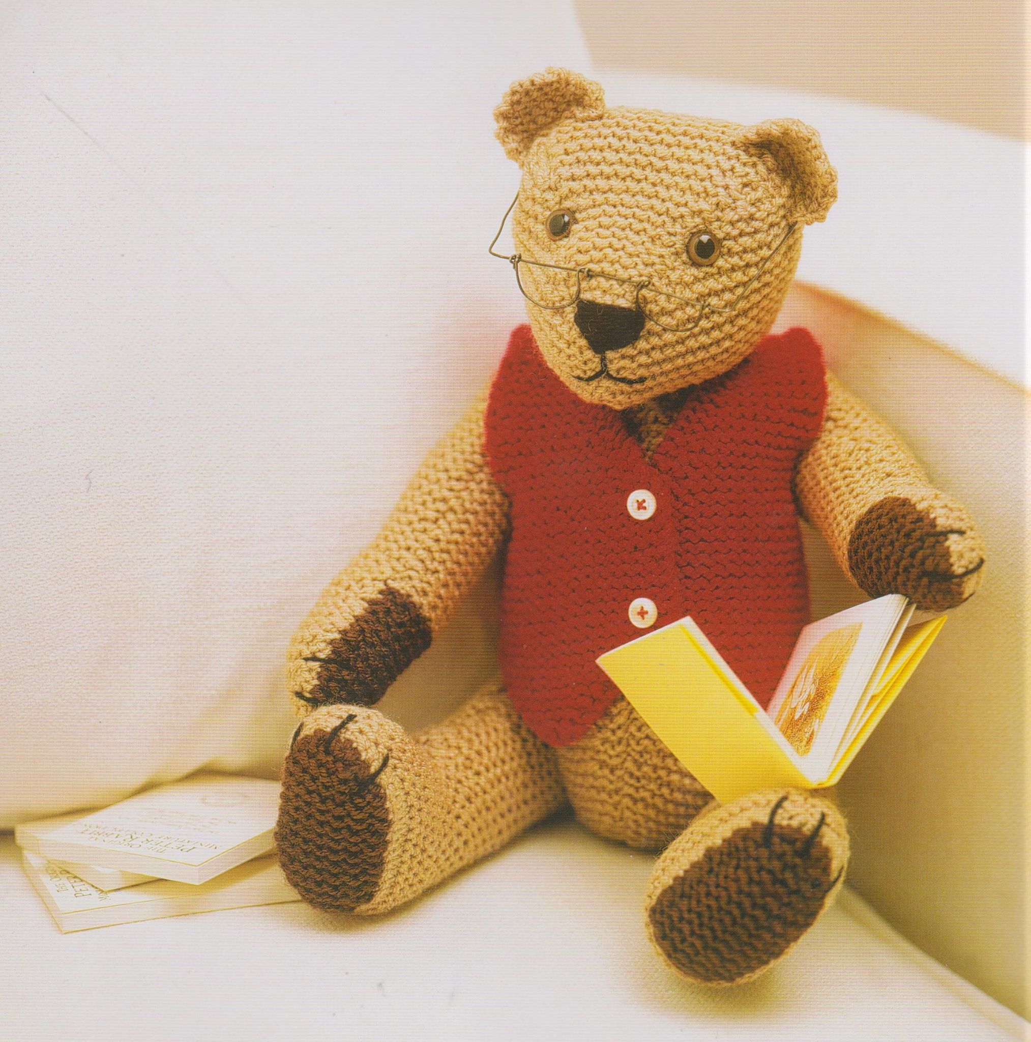 Knitting Patterns For Teddy Bear Clothes Pdf Vintage Knitting Pattern 13 14 Teddy Bear With Clothes In Double Knitting Yarn