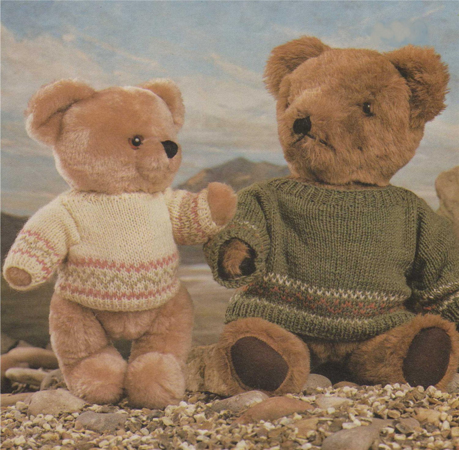 Knitting Patterns For Teddy Bear Clothes Teddy Bear Clothes Knitting Pattern Pdf Fair Isle Sweater For 14 16