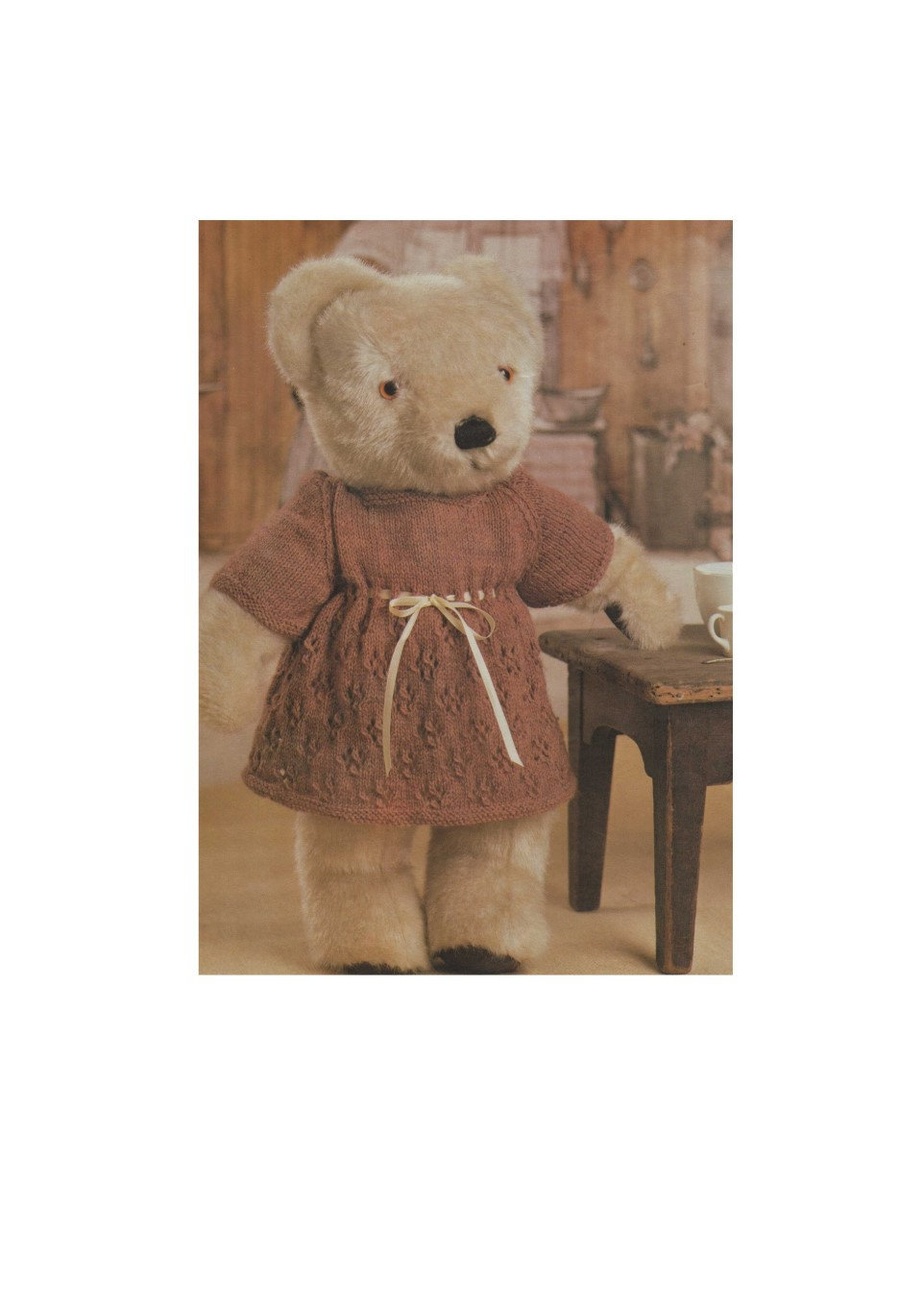 Knitting Patterns For Teddy Bear Clothes Teddy Bears Dress Knitting Pattern Pdf Teddy Bear Clothes For 14