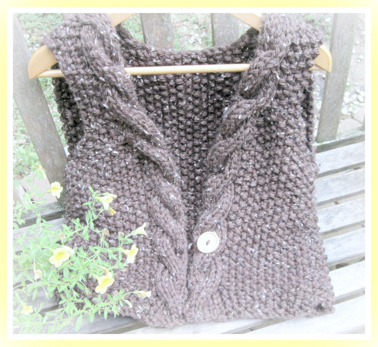 Knitting Patterns For Teenage Sweaters Cable Edged Vest Knitting Pattern For Teen To Adult