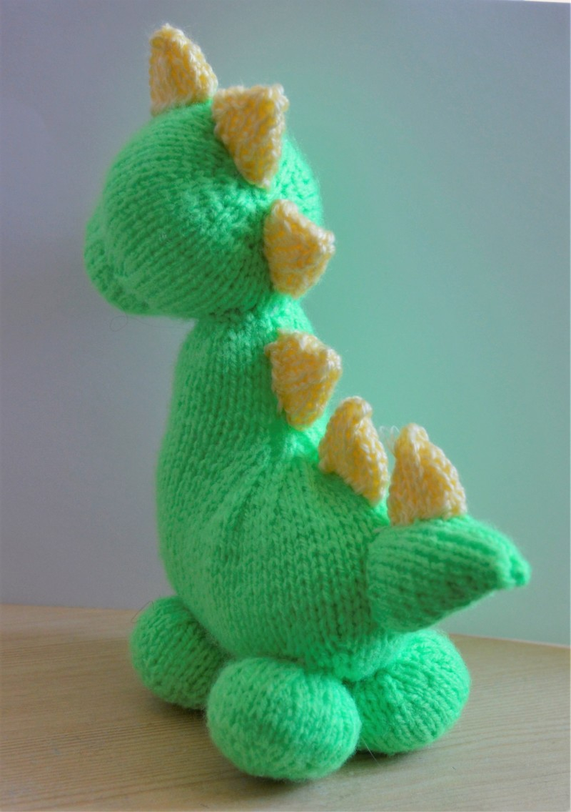 Knitting Patterns For Toys Uk Dinky Dino Knitting Pattern