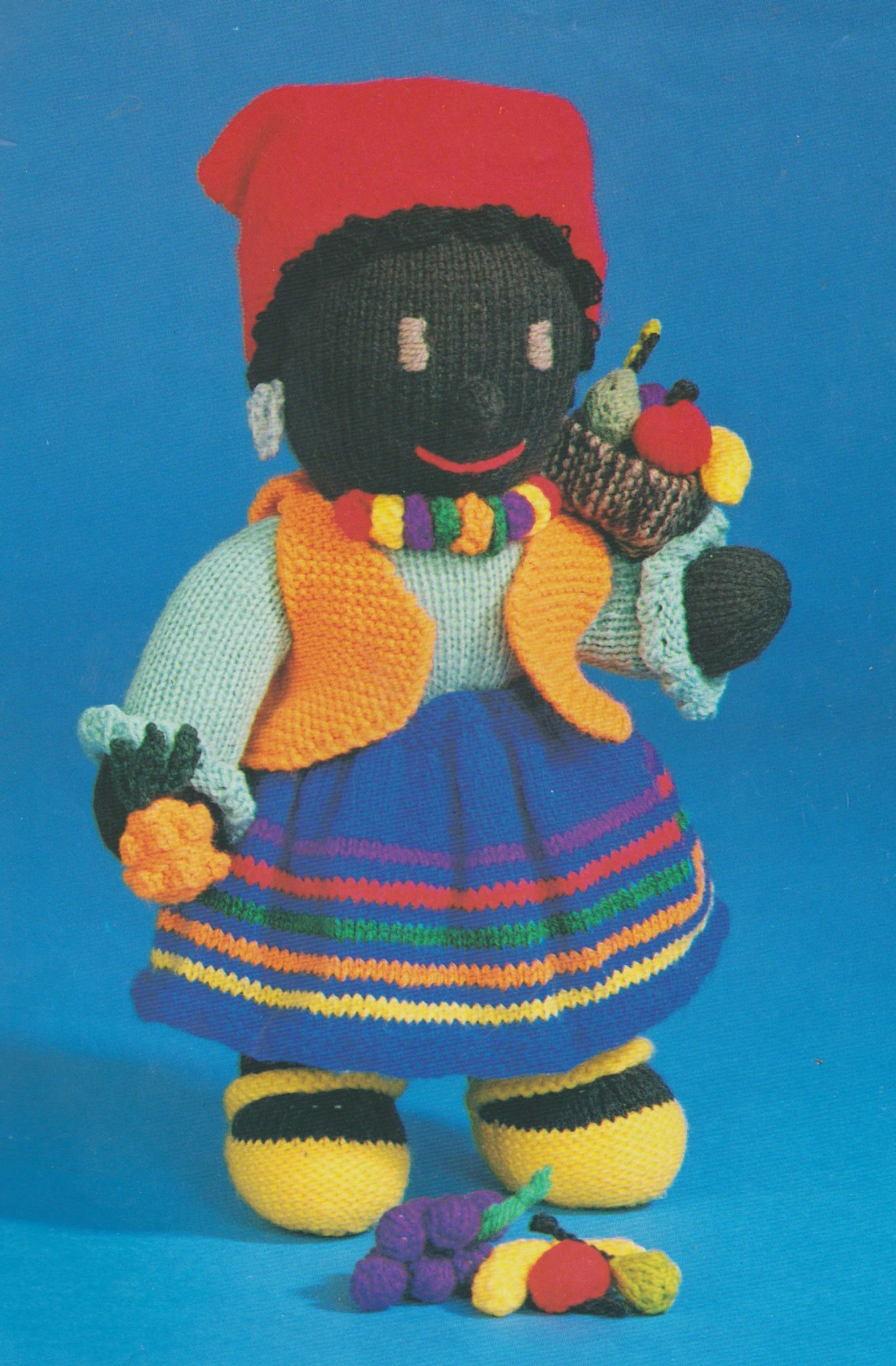 Knitting Patterns For Toys Uk Pdf Digital Vintage Knitting Pattern Stuffed Soft Body Doll Toy Jamaican Girl 30 Cm Double Knittin