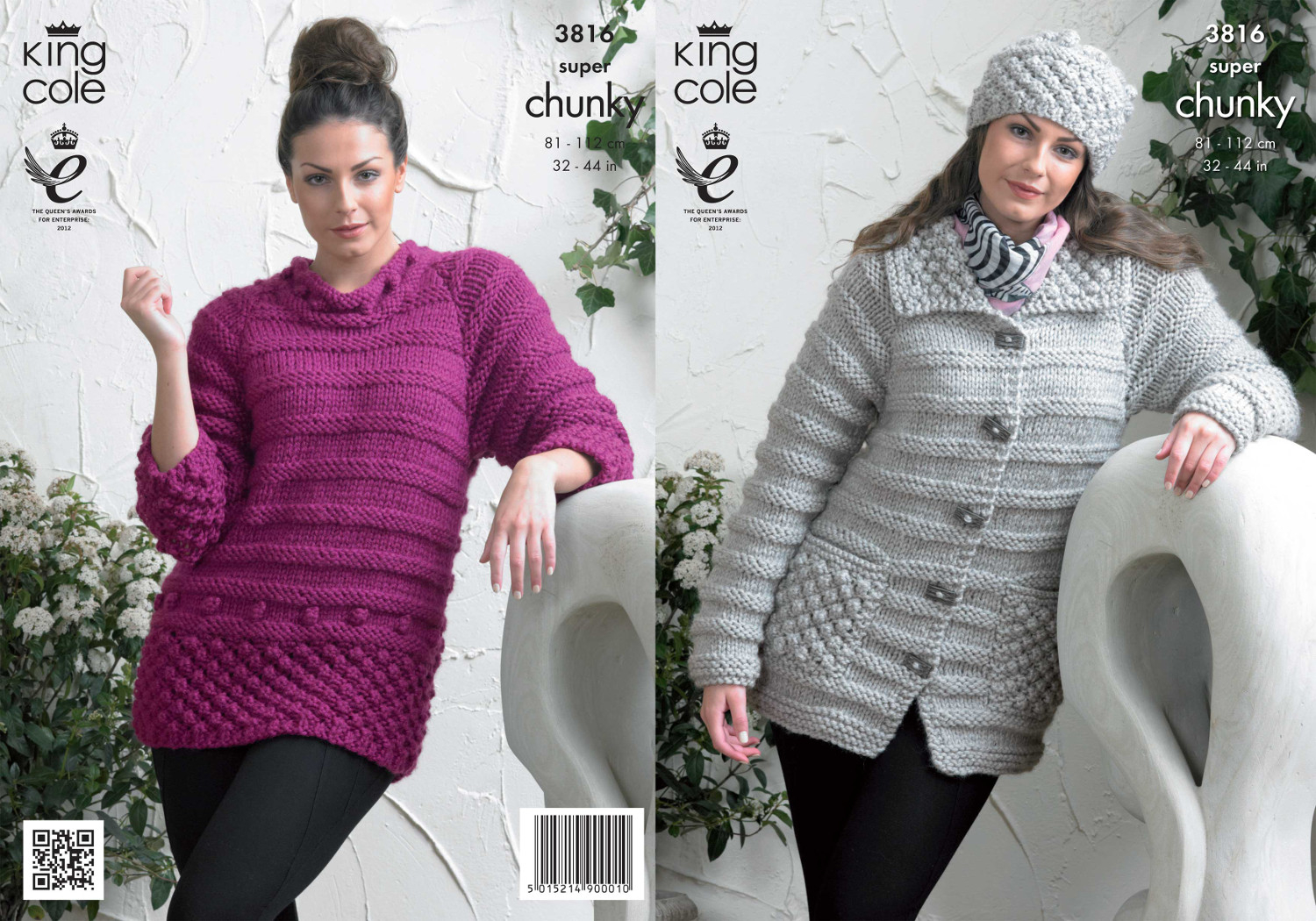 Knitting Patterns For Women Details About King Cole Ladies Knitting Pattern Womens Super Chunky Jacket Sweater Hat 3816