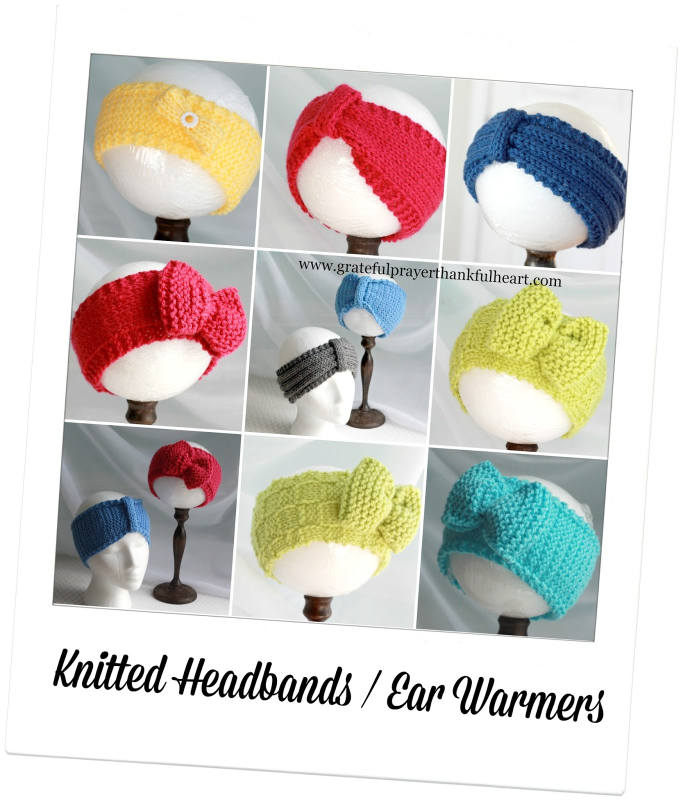 Knitting Patterns Headbands Ear Warmer Knitted Headbands And Ear Warmers Grateful Prayer Thankful Heart